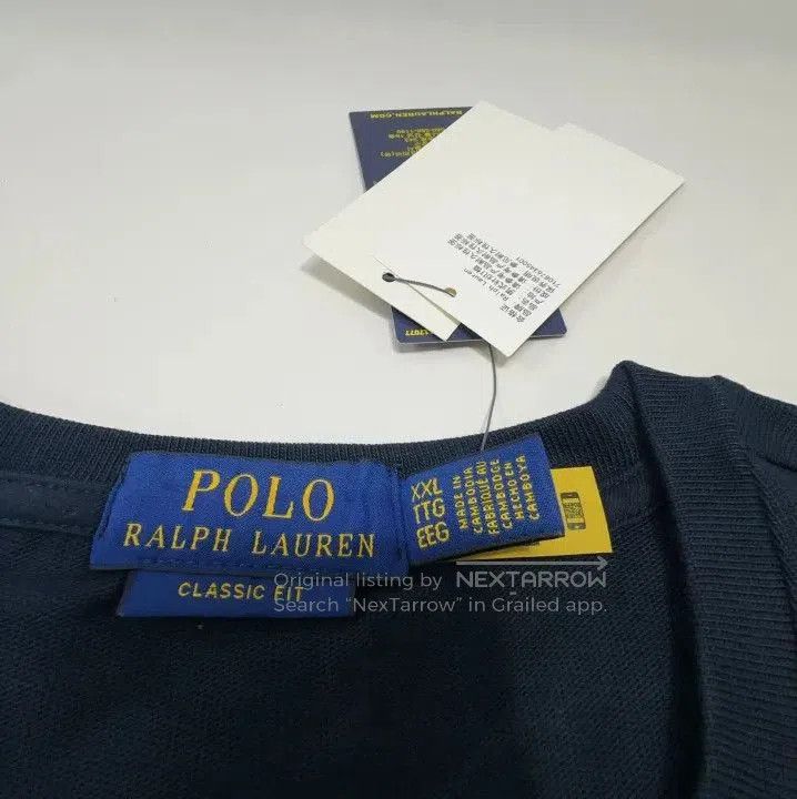 Polo Ralph Lauren Polo Ralph Lauren Knit Logo Short Sleeve T. Size US XXL / EU 58 / 5 - 4 Thumbnail