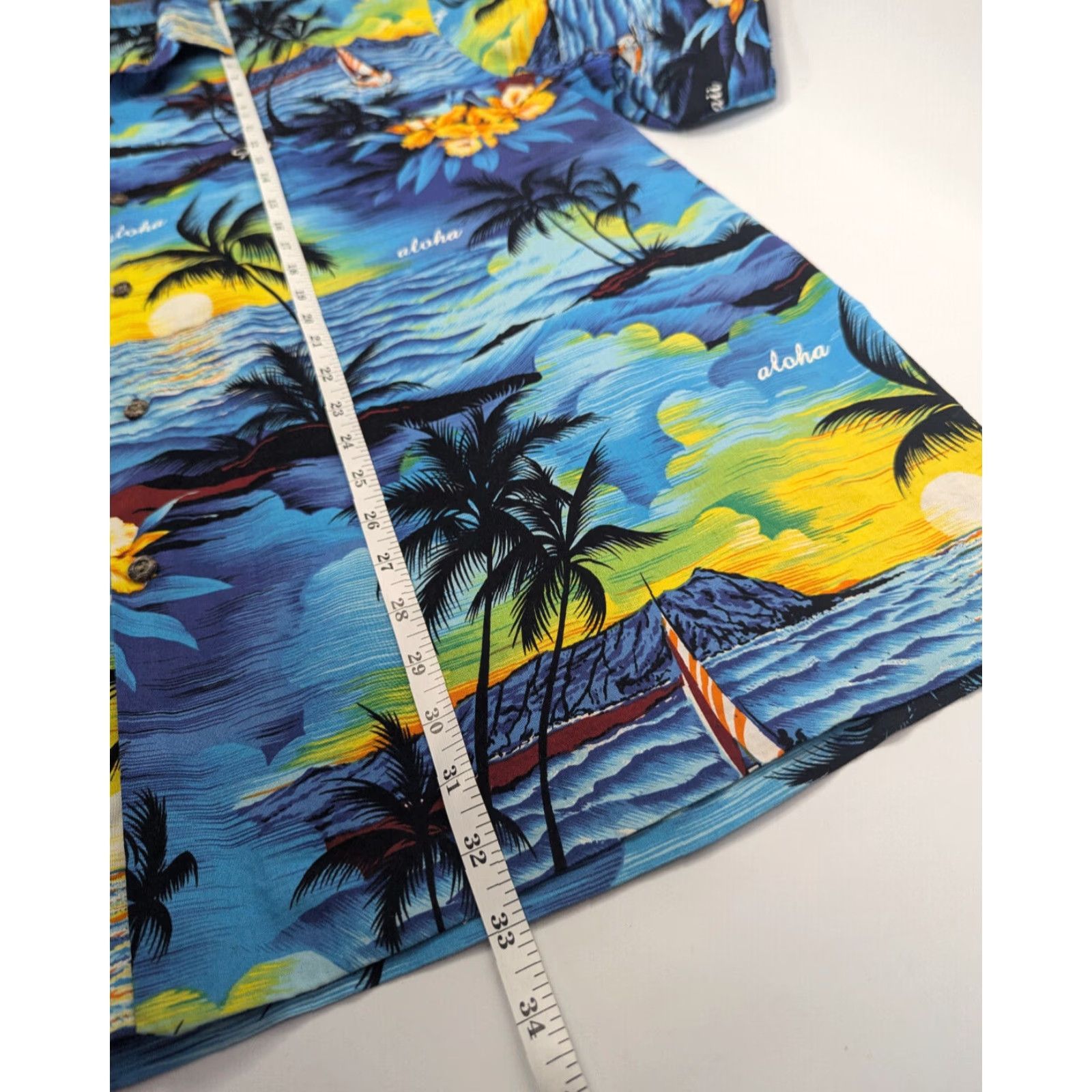 Vintage VINTAGE Royal Creations Blue Aloha Sailing Floral Hawaiian Shirt Mens 4XL Made in Hawaii Size US XXL / EU 58 / 5 - 3 Thumbnail
