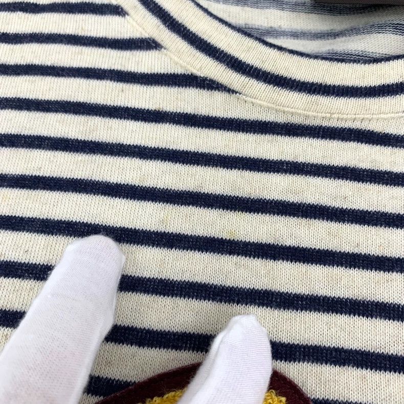 Loewe LOEWE Embroidered lettered fleece striped wool round neck Size M / US 6-8 / IT 42-44 - 8 Thumbnail