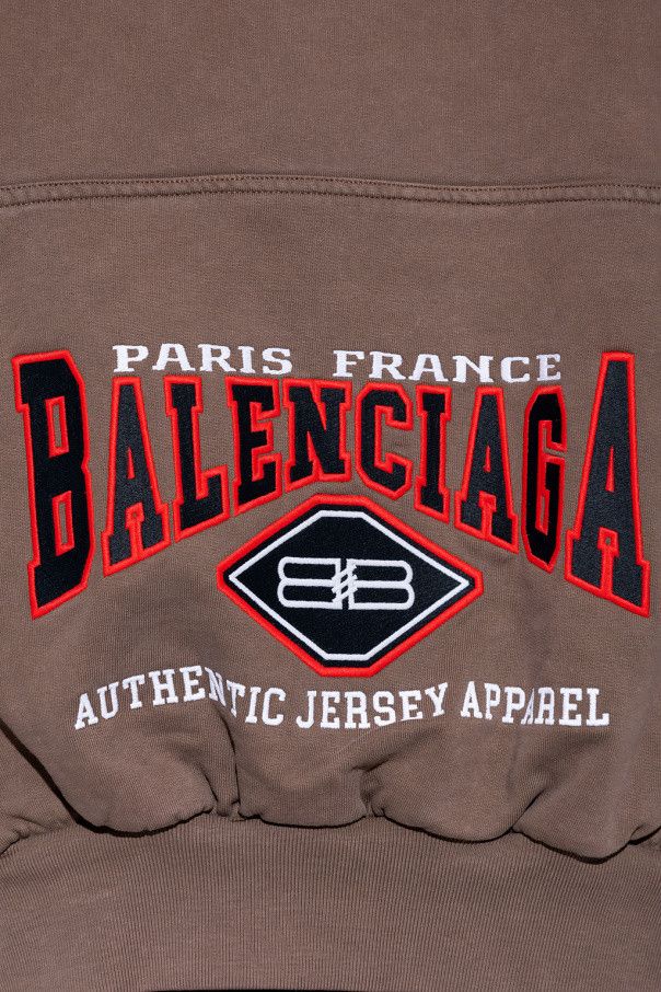 Balenciaga o1la1rc1a1124 B Authentic Oversized Hoodie in Taupe Size XS / US 0-2 / IT 36-38 - 5 Thumbnail