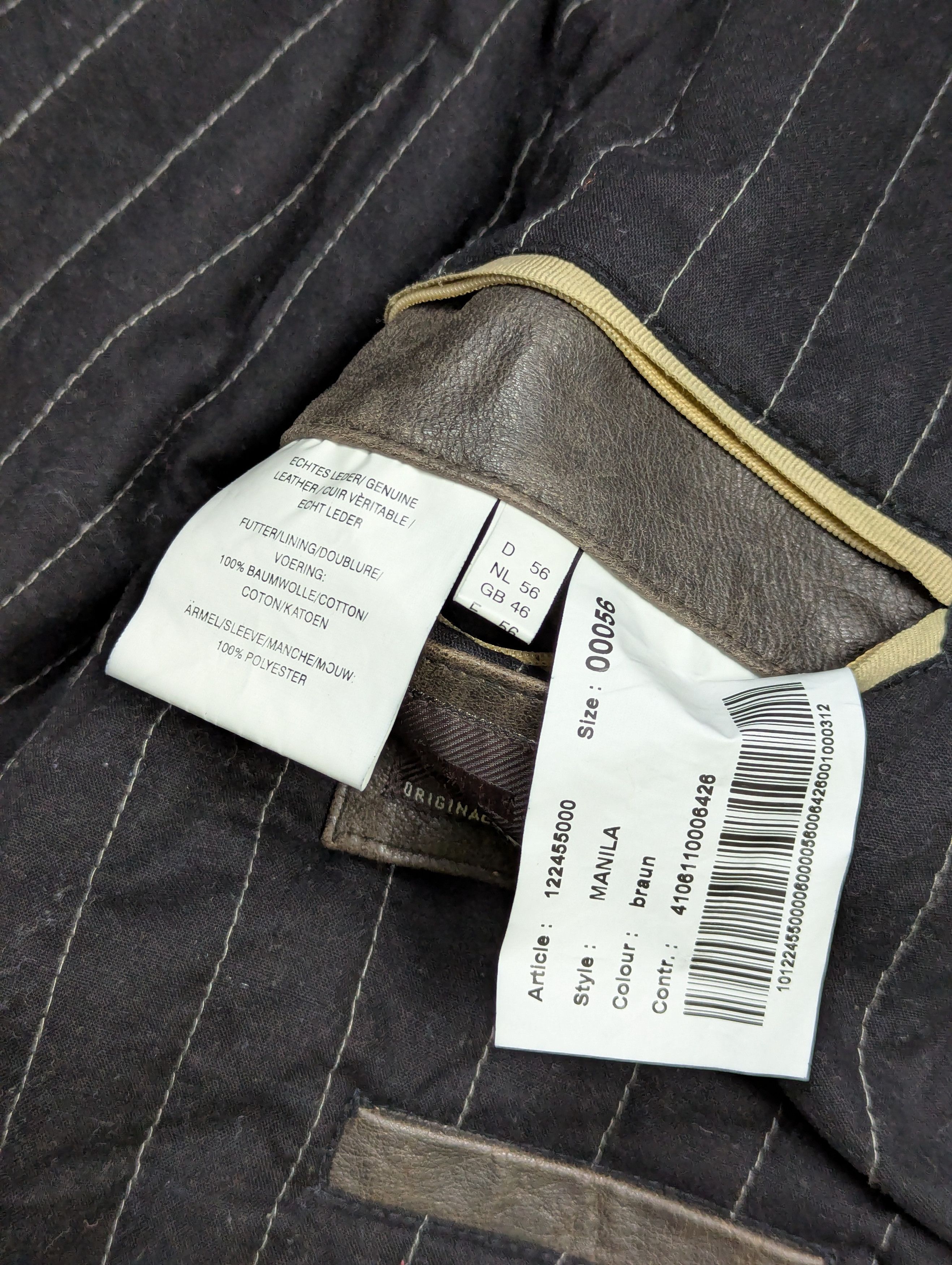 Vintage TRAPPER Mens Brown Multi-Pocket Leather Vintage Biker Jacket Size US XL / EU 56 / 4 - 14 Thumbnail
