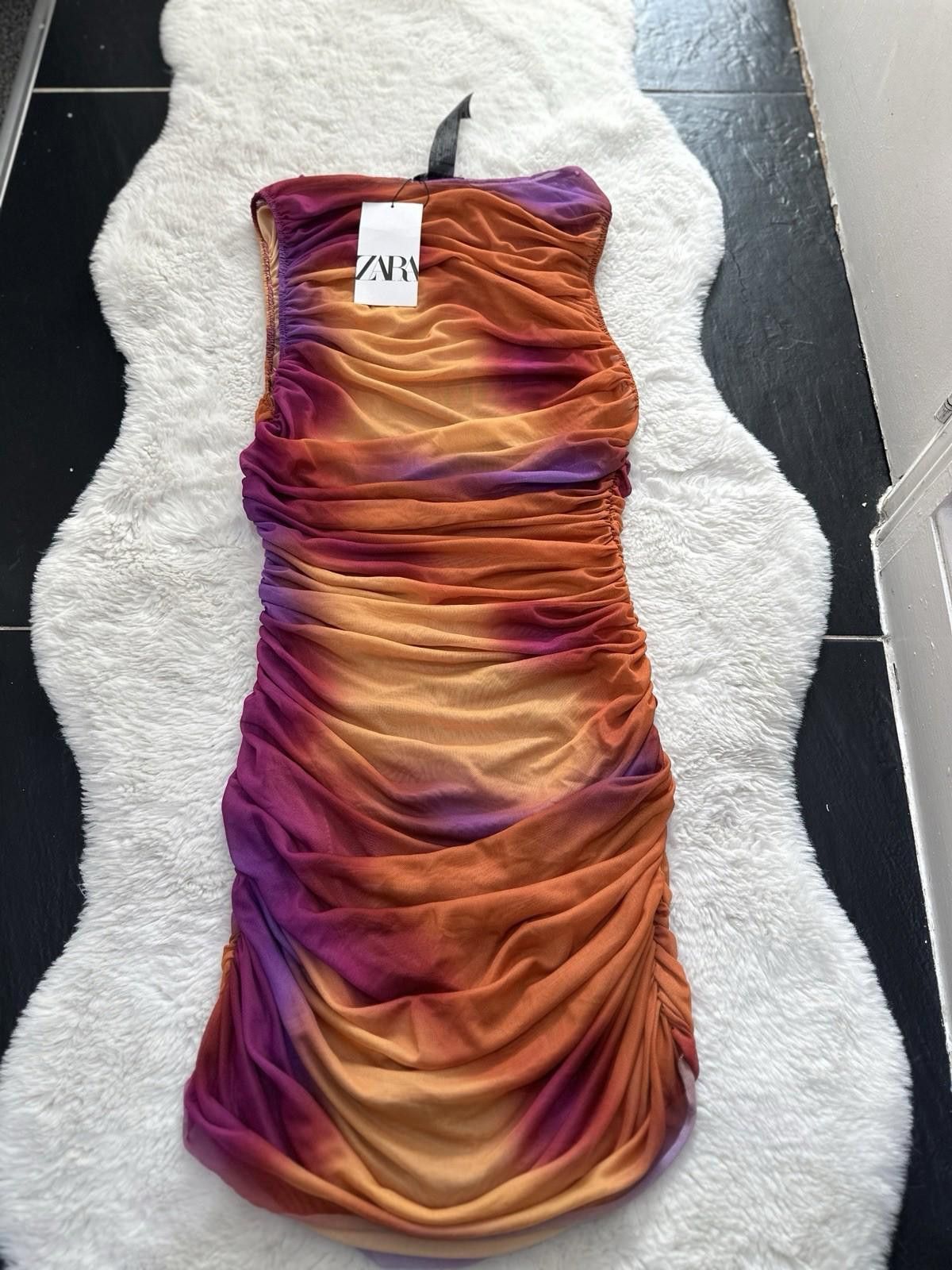 Zara ZARA Coverup dress Ruched Tulle L-XL Size XL / US 12-14 / IT 48-50 - 6 Thumbnail