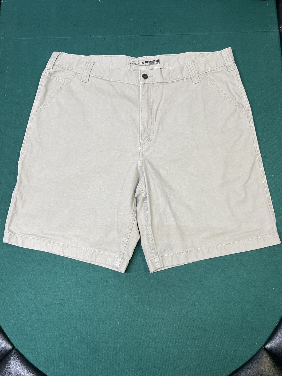 Carhartt Carhartt Relaxed Fit Work Shorts – Khaki – Size 40 Size US 40 / EU 56 - 5 Thumbnail