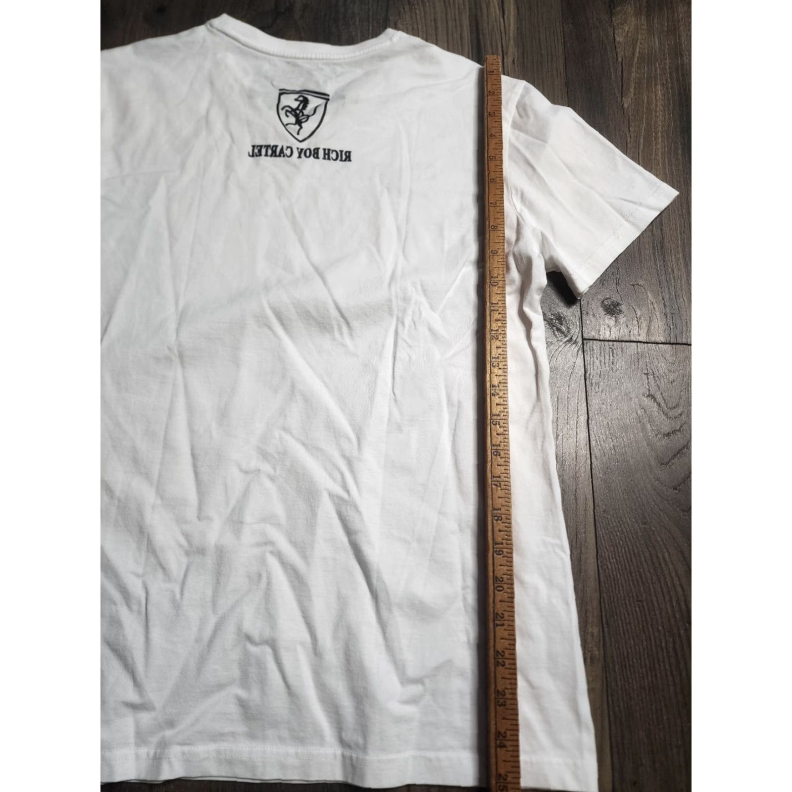 Vintage Vintage Cartel Men's S T-Shirt Al Capone Gangster Rhinestone Distressed Cotton White Streetwear Size US S / EU 44-46 / 1 - 2 Thumbnail