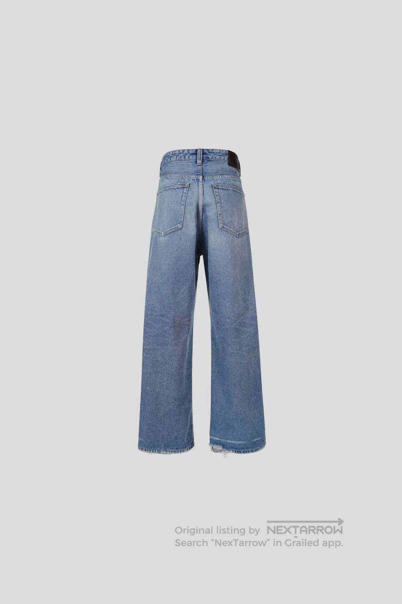 Vuja De distressed selvedge blue jeans for casual wear. Size US 34 / EU 50 - 8 Thumbnail