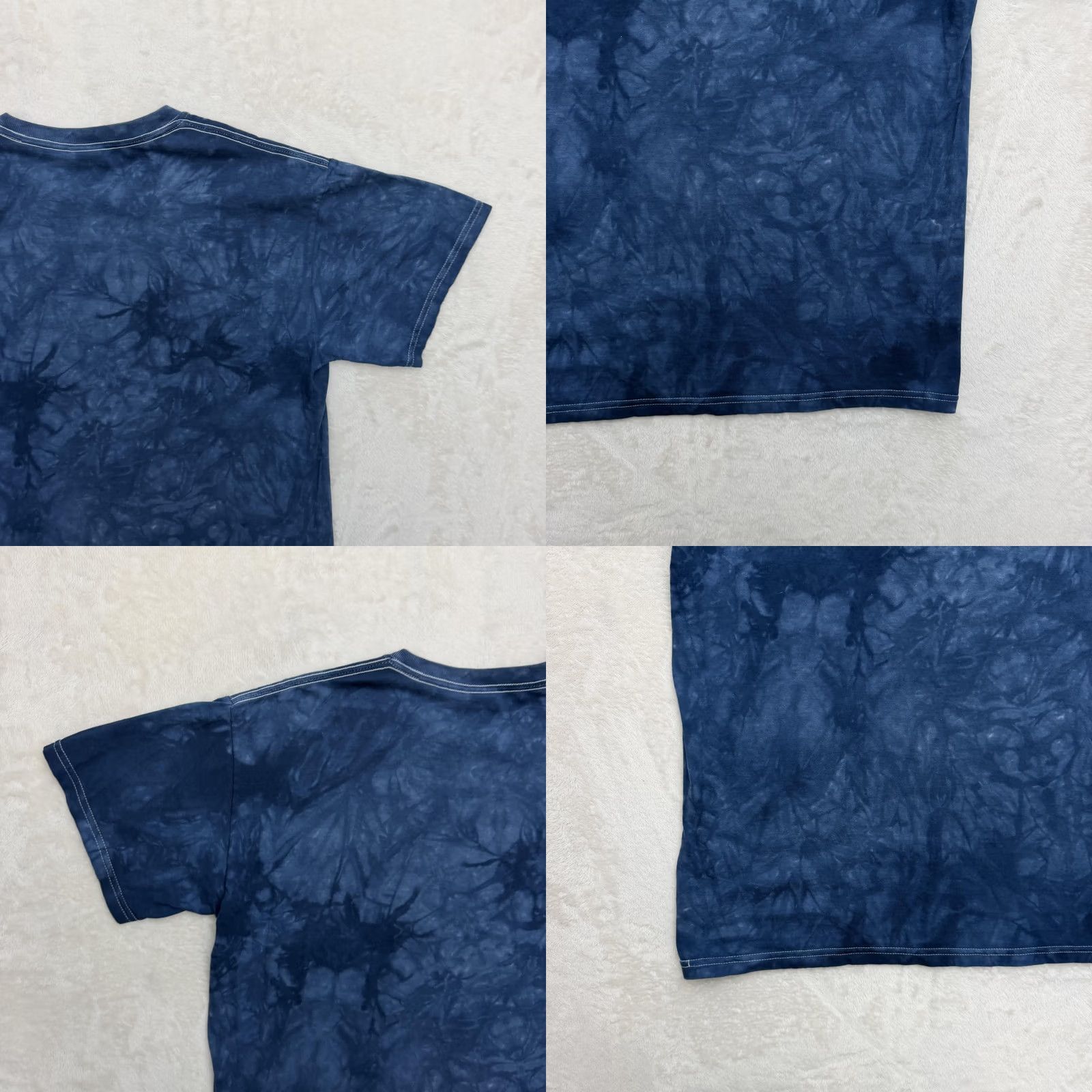 Gildan Gildan Mountain Shirt Mens Medium Blue Eagle American Flag Tie Dye Patriotic USA Crew Neck Short Sleeve Graphic Print Size US M / EU 48-50 / 2 - 9 Thumbnail