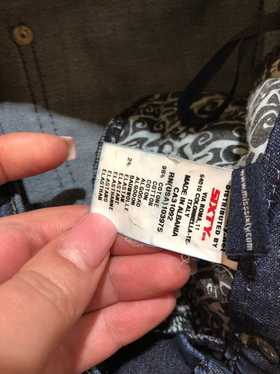 Miss Sixty MISS SIXTY Vintage Wash Jeans Regular Fit streetwear Size 23" - 3 Thumbnail