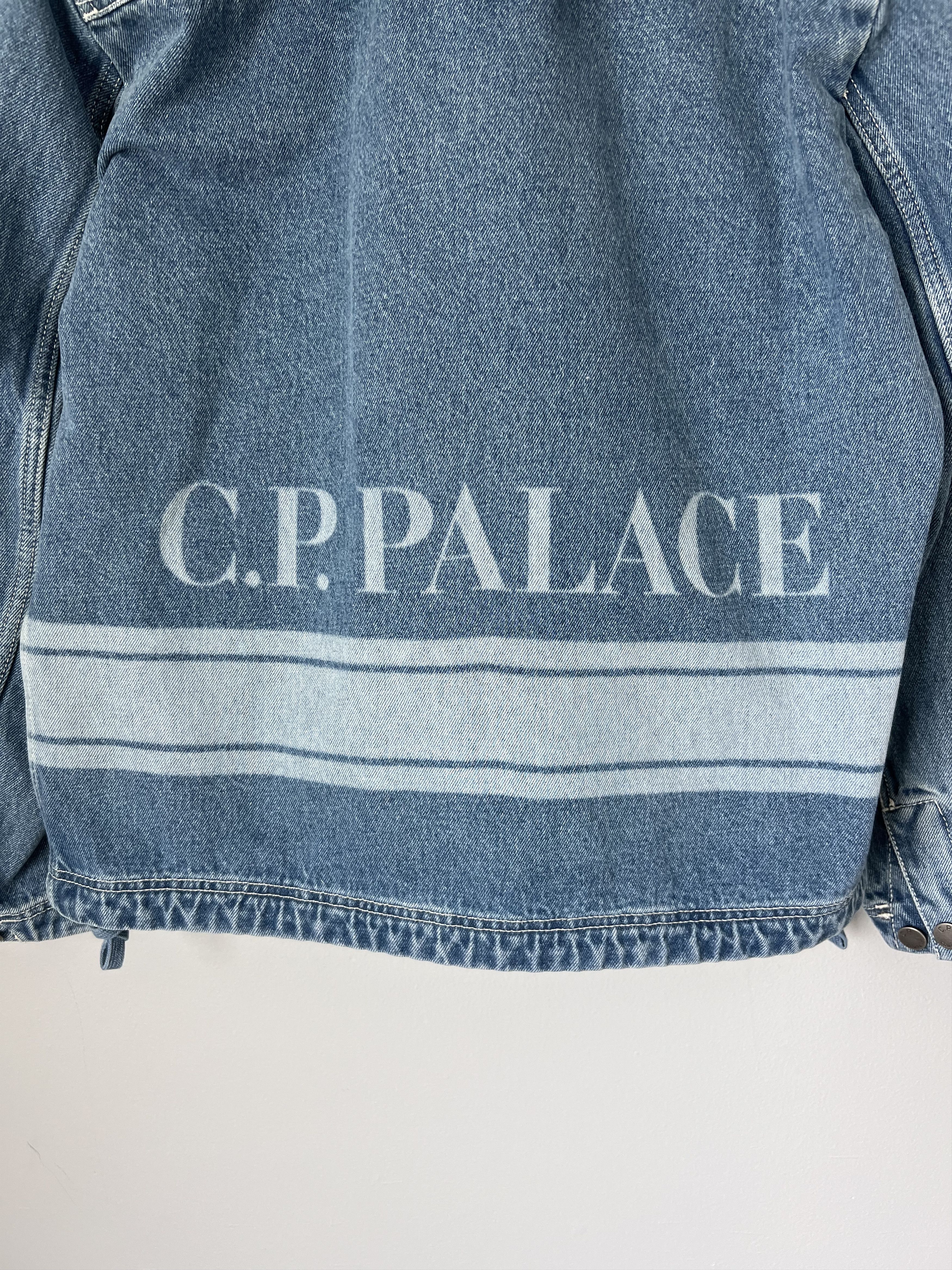C.P. Company × Palace C.P. Company Palace Denim Goggle Jacket in Blue Size US S / EU 44-46 / 1 - 7 Thumbnail