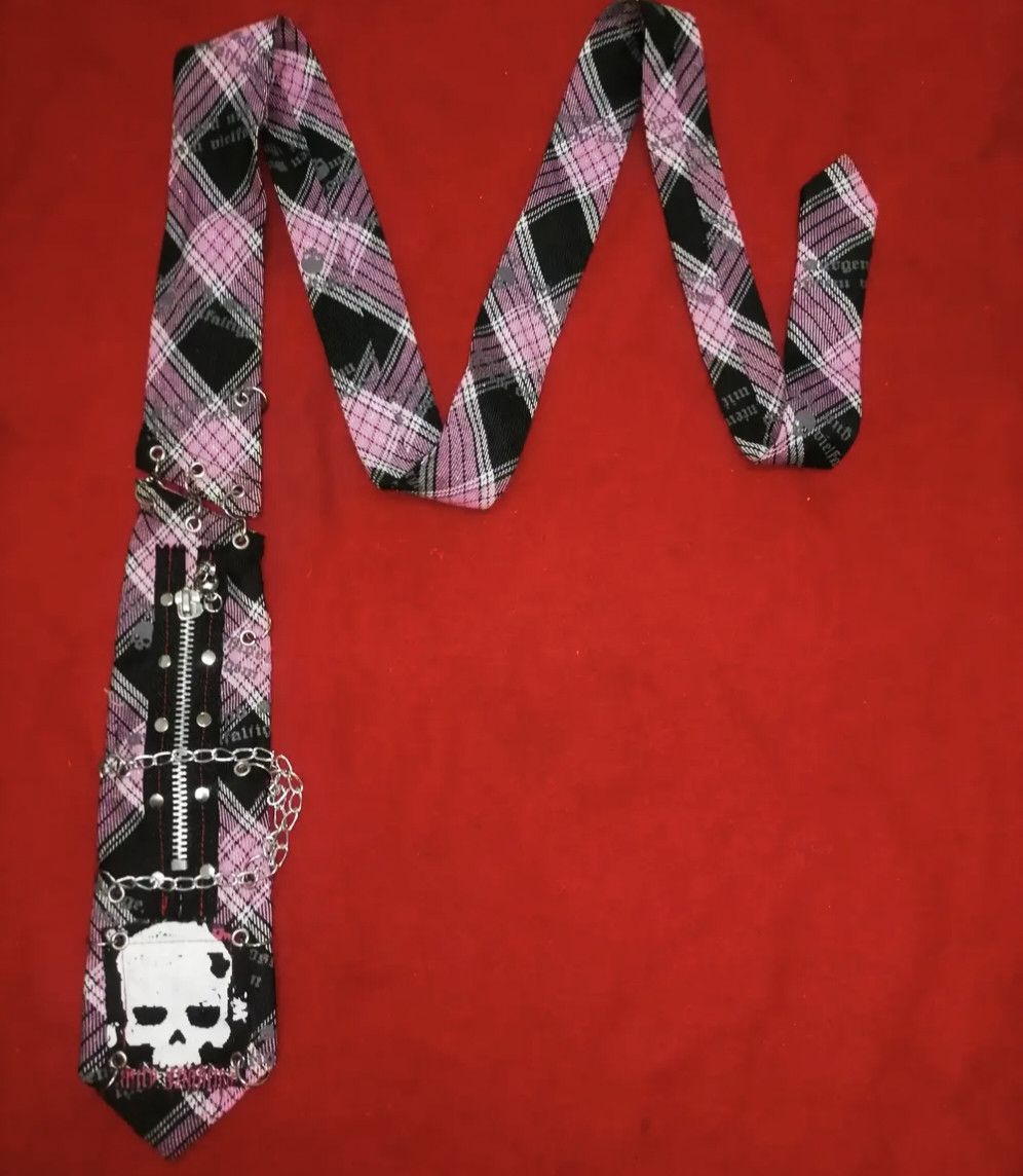 14th Addiction × Hysteric Glamour × Le Grande Bleu (L.G.B.) Rare Japanese Brand Blood Storm Punk Gothic Necktie Size ONE SIZE - 2 Thumbnail