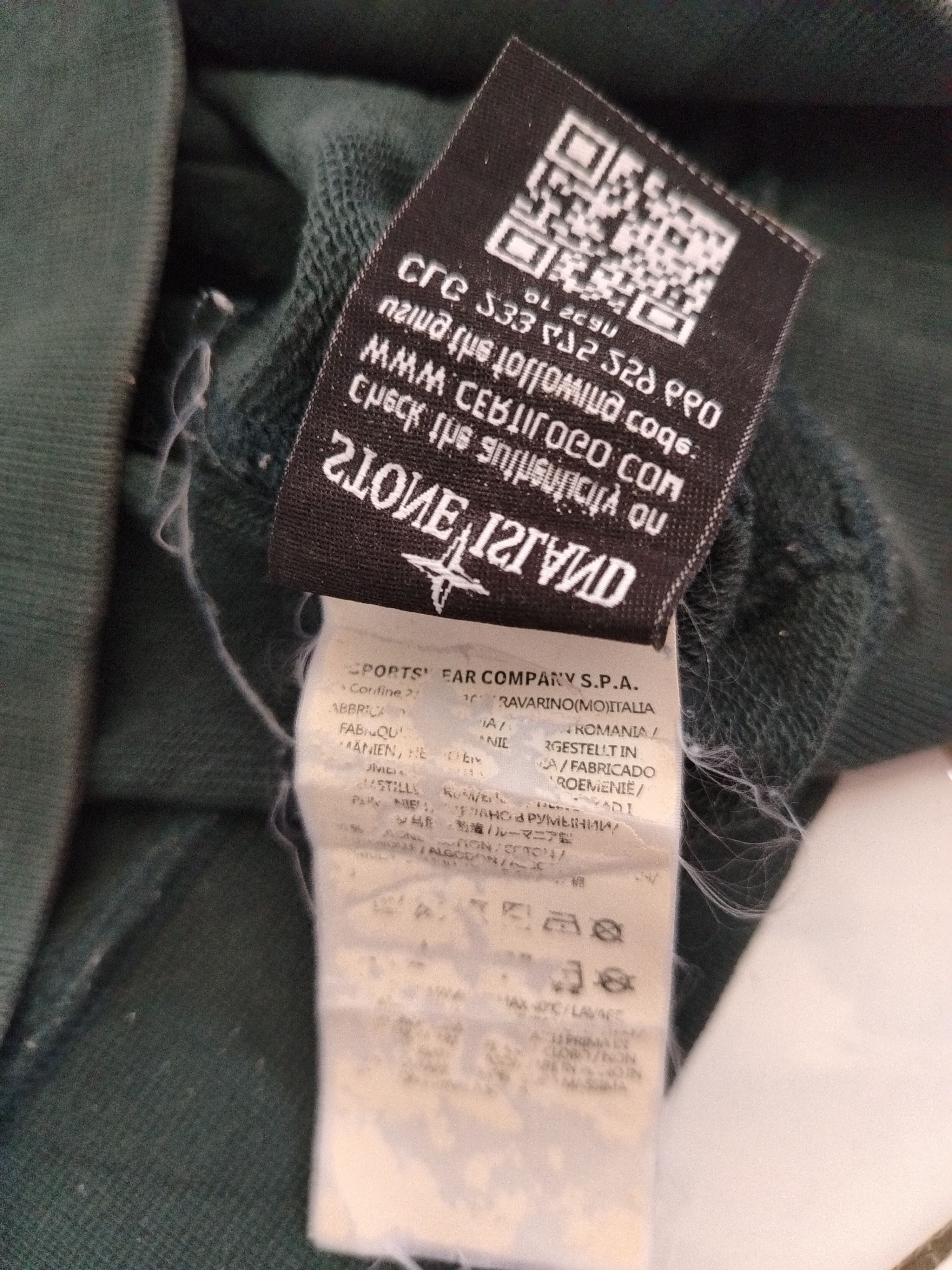 Stone Island Garment Dyed Crewneck Sweatshirt (Olive) Description Size US XL / EU 56 / 4 - 9 Thumbnail