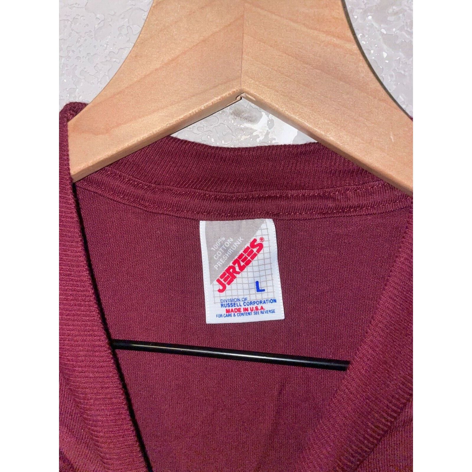 Jerzees Vintage Red River Shirt Native American Tee Red VTG 90s L Size US L / EU 52-54 / 3 - 5 Thumbnail