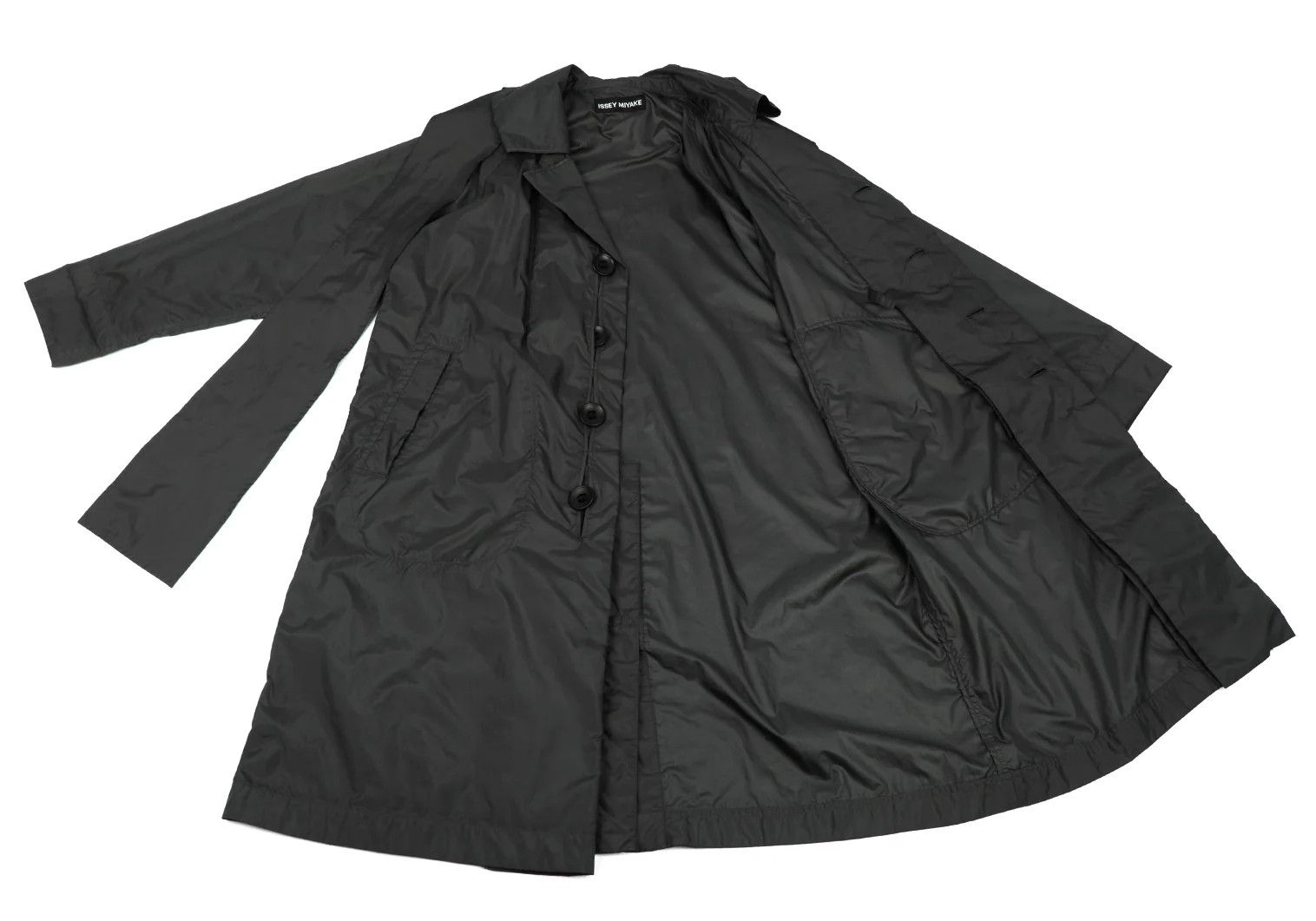 Issey Miyake Hooded Removable Design Polyester Coat in Gray Size US M / EU 48-50 / 2 - 12 Thumbnail