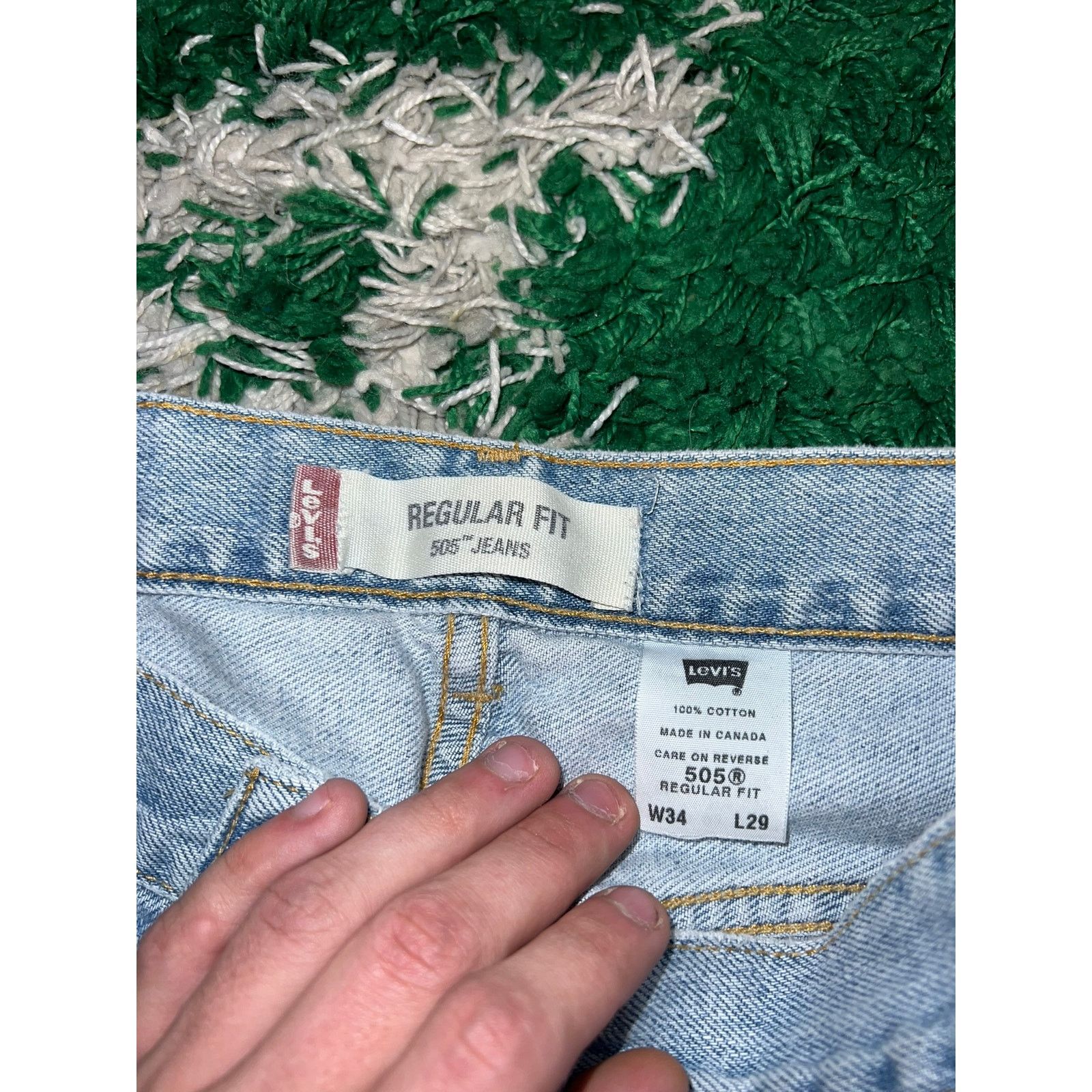 Levi's Y2K Levi's Levi Strauss 505 Blue Denim Jeans Bottoms 34x29 Size US 34 / EU 50 - 5 Thumbnail