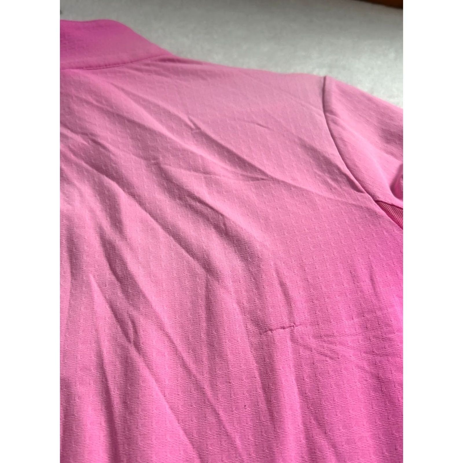 Vintage Ibkul Womens Pink Long Sleeve 1/4 Zip Pullover Medium Kapalua & Team Play Logos Size M / US 6-8 / IT 42-44 - 4 Thumbnail