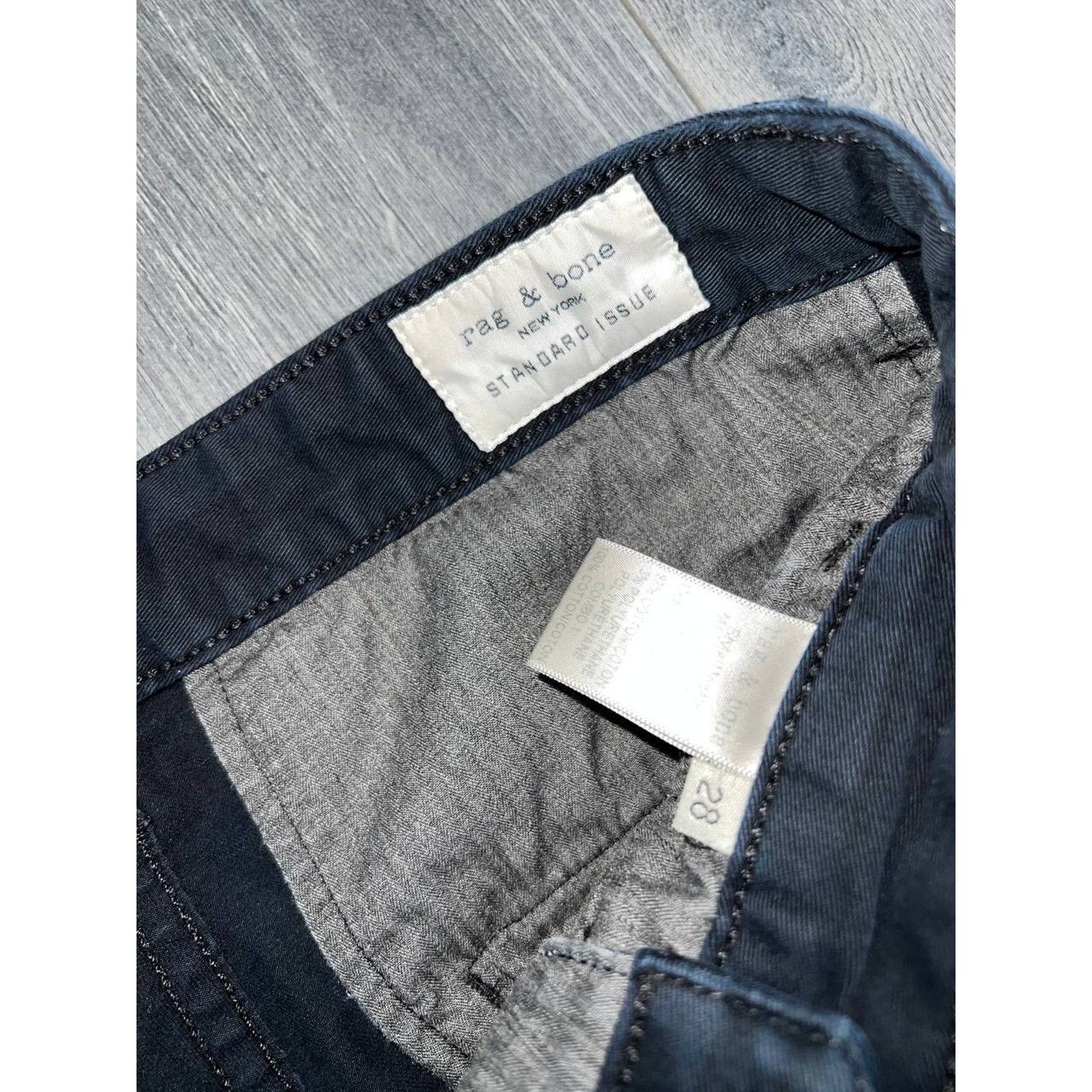 Rag & Bone Rag & Bone Womens Mid Rise Jeans Dark Navy Sz 28 A003219 Size 28" / US 6 / IT 42 - 3 Thumbnail