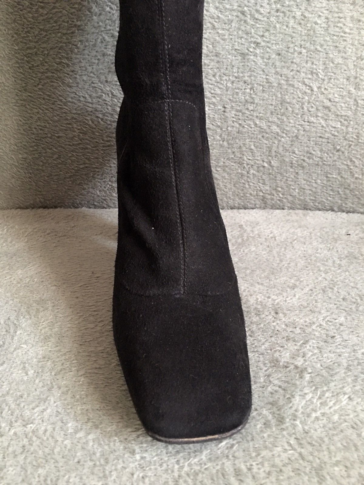 Prada PRADA Calzature Camoscio Black Suede High Boots EU 40 Size US 10 / IT 40 - 13 Thumbnail