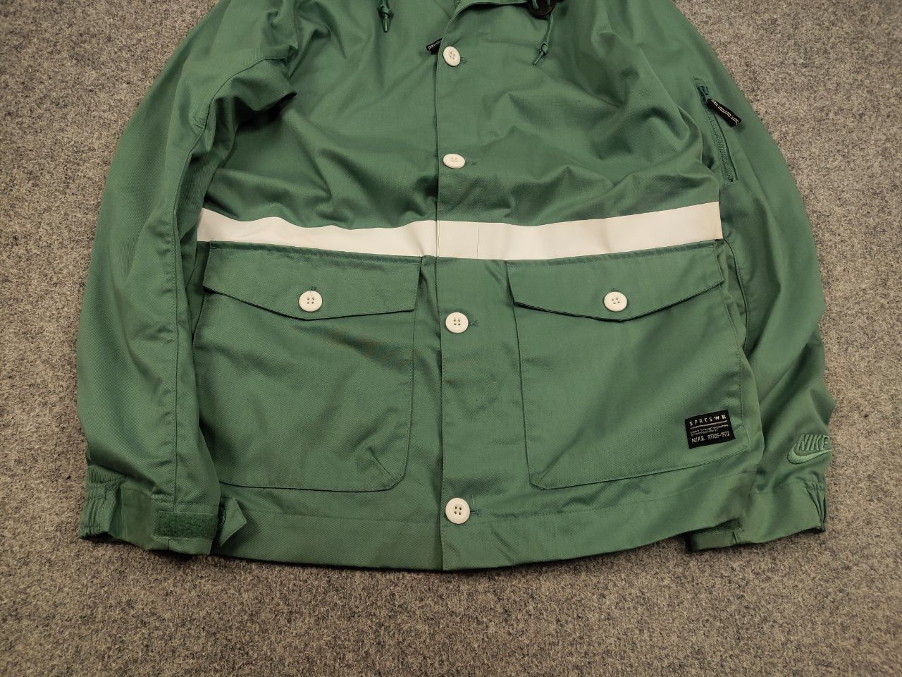 Nike Nike tech gf saturday turquoise Zip Hoodie Canvas Jacket Size US S / EU 44-46 / 1 - 9 Thumbnail