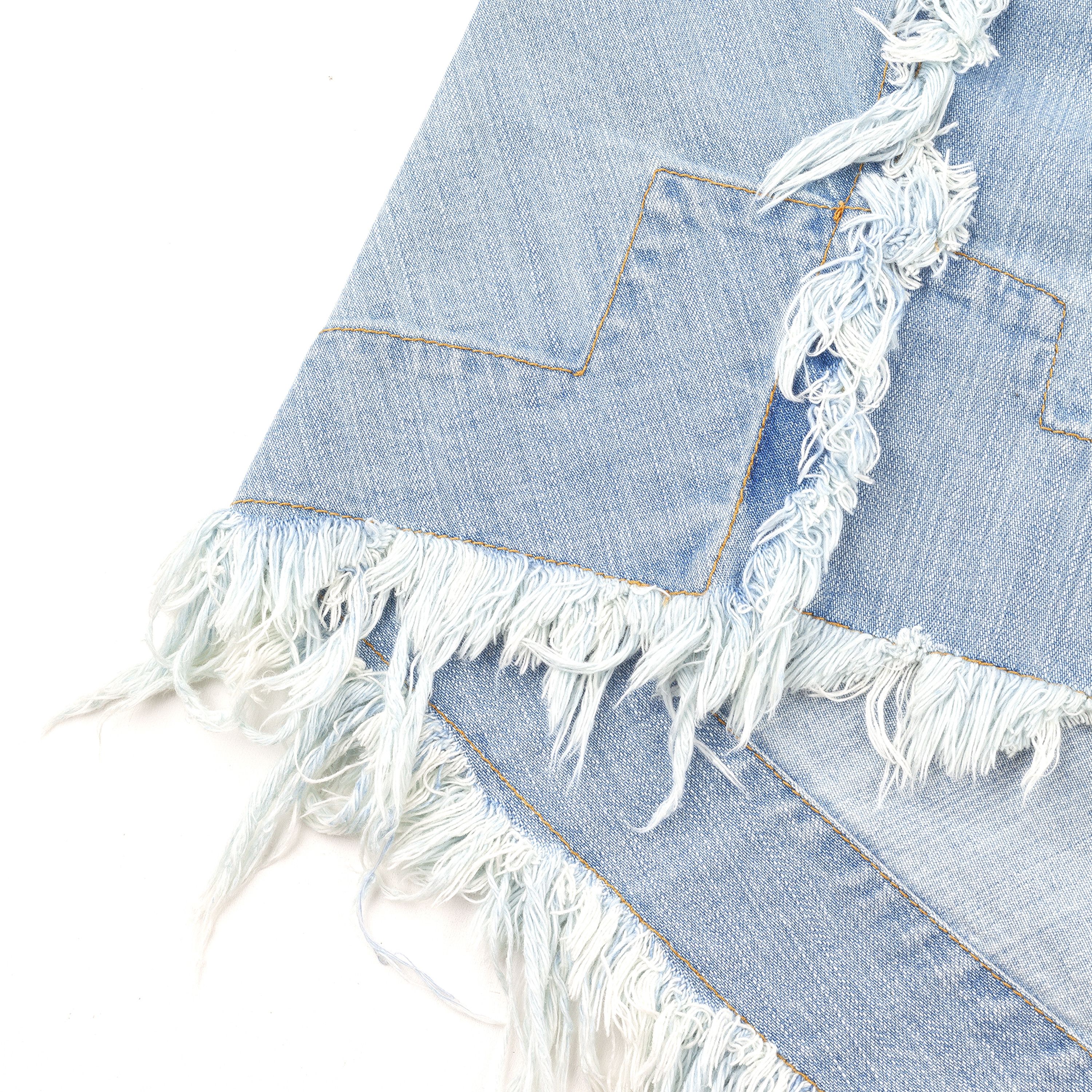 Vivienne Westwood Vivienne Westwood Anglomania Distressed Vintage Denim Skirt Size 27" / US 4 / IT 40 - 3 Thumbnail