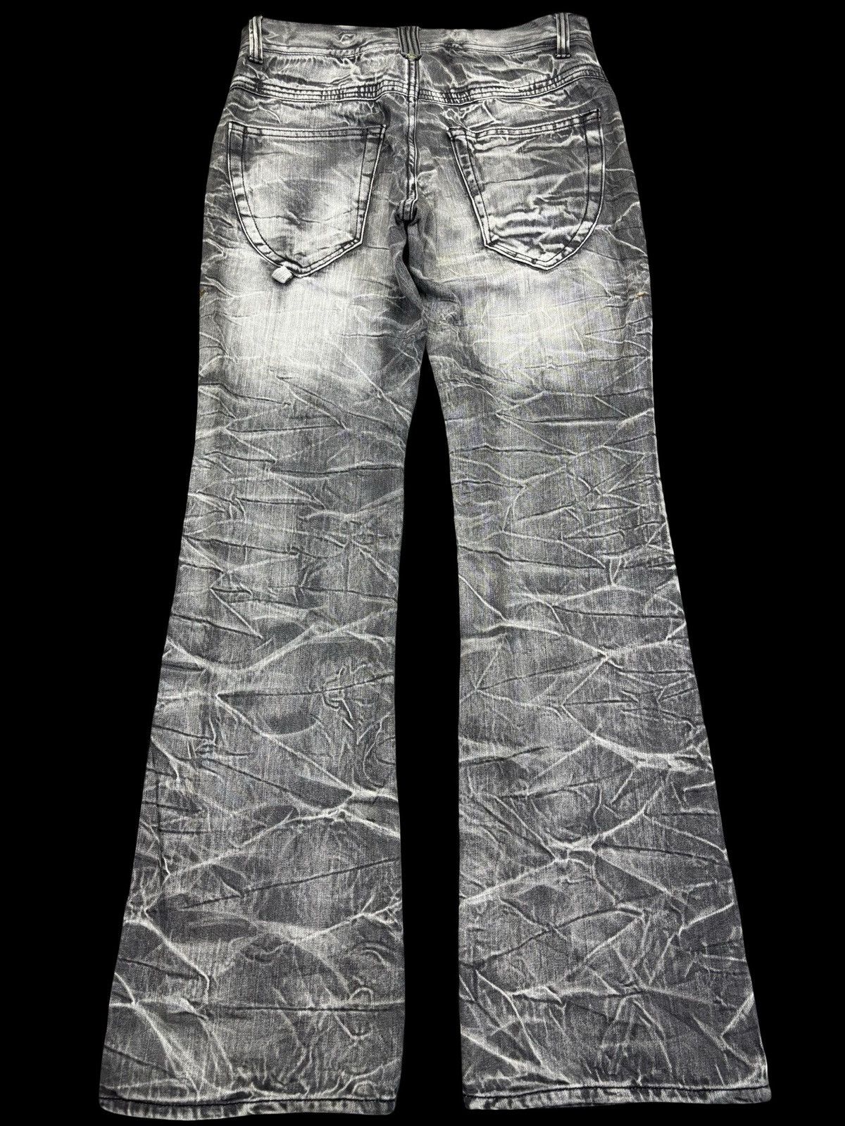 Japanese Brand 💥Super Flare💥Blow By Blue Insane Fades Flare Denim F923 Size US 33 - 2 Thumbnail