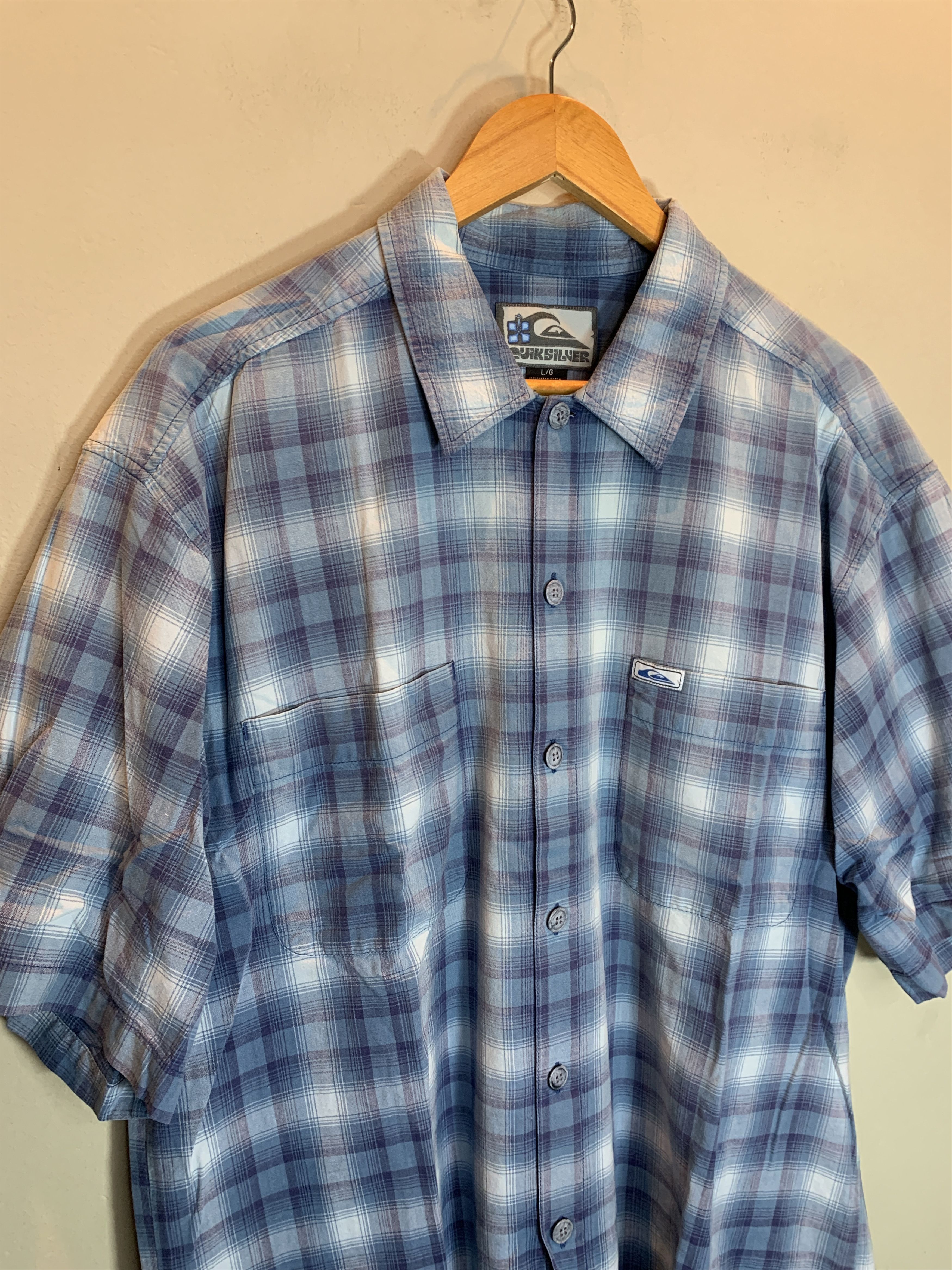 Quiksilver *RARE* Vintage Quiksilver Plaid Surf Button Up Shirt Size US L / EU 52-54 / 3 - 3 Thumbnail