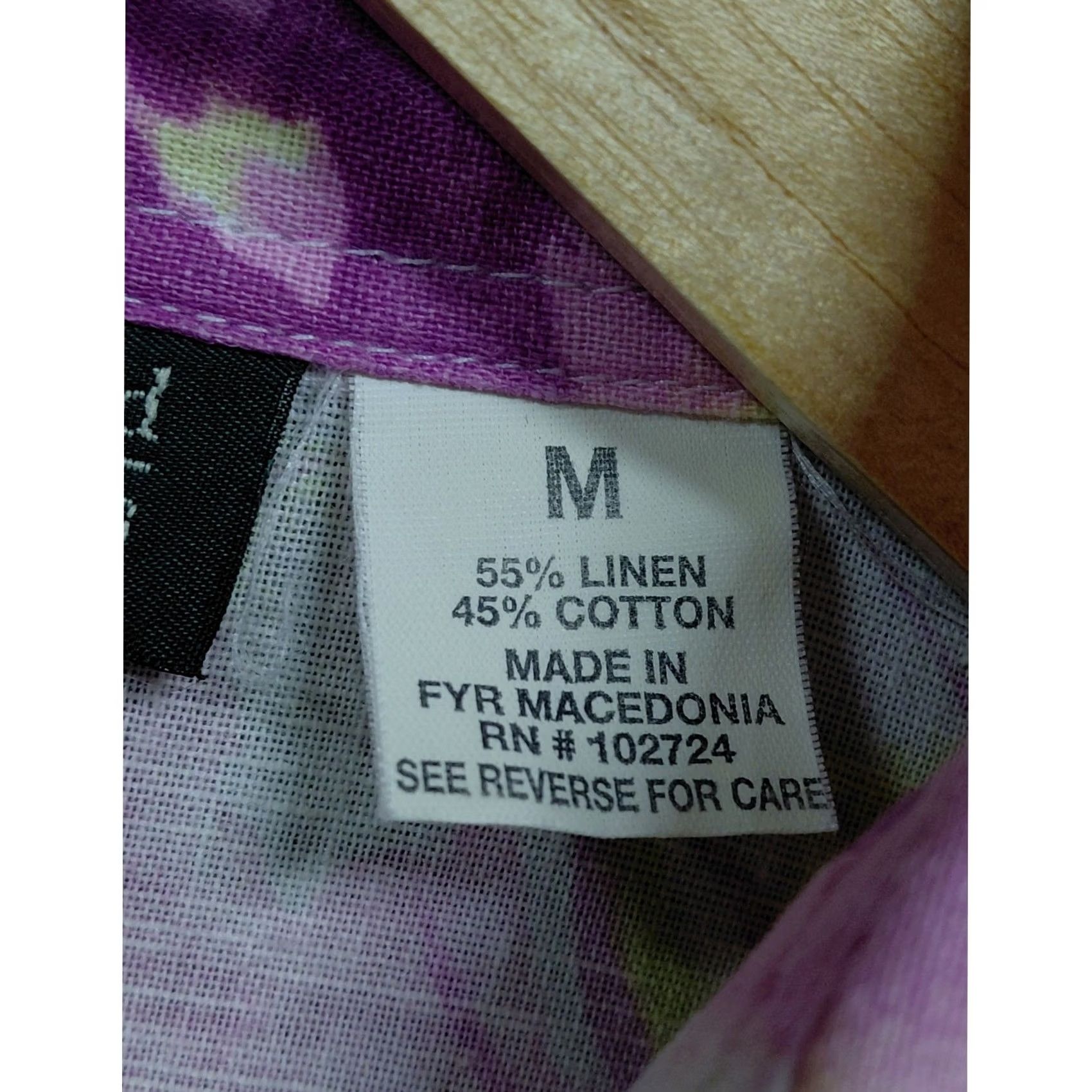 Vintage harvé benard by benard holtzman Linen Blend Floral Button Front Shirt Women’s Size M / US 6-8 / IT 42-44 - 4 Thumbnail