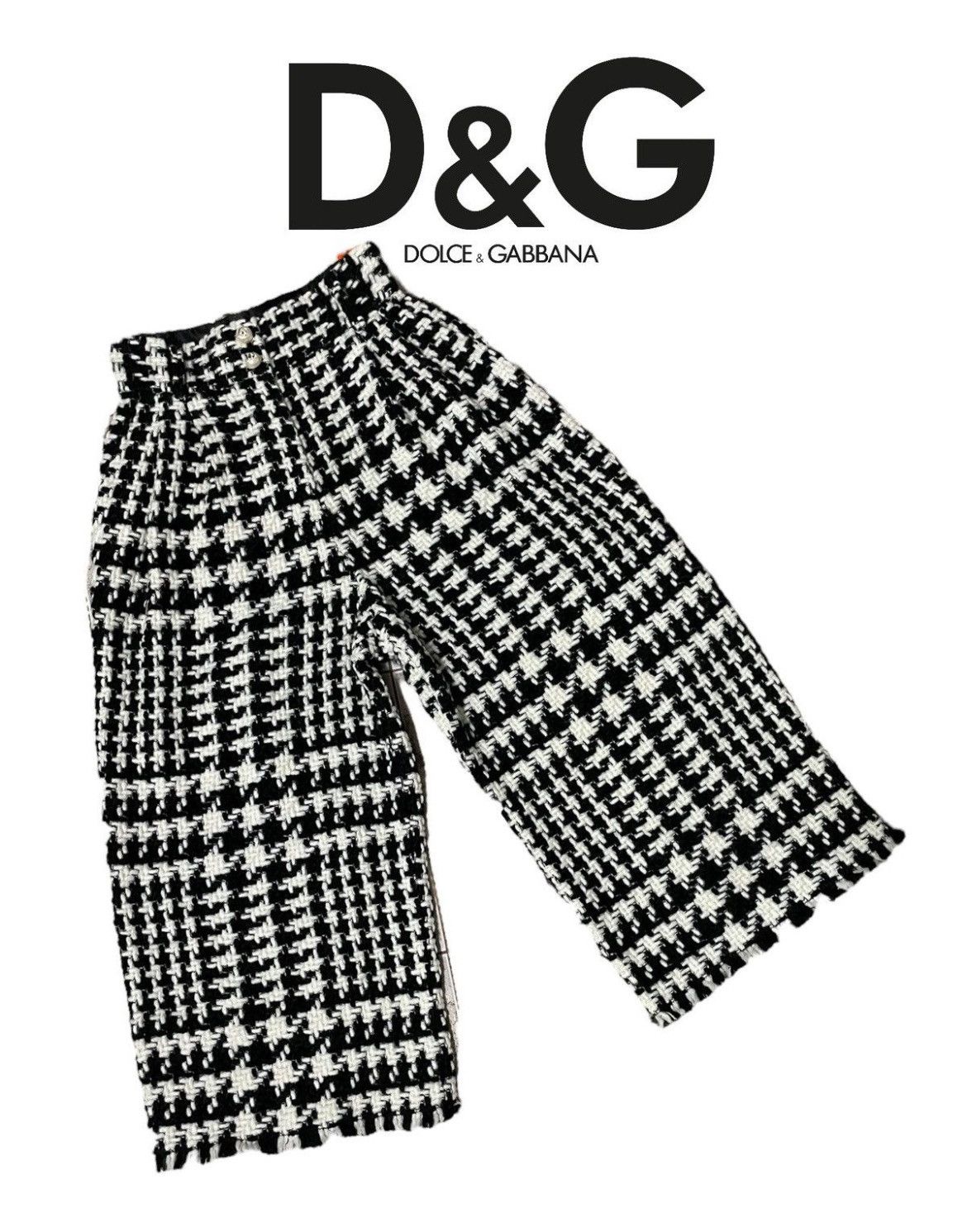 Dolce & Gabbana Authentic Dolce & Gabbana Crochet Wool Pants Size 25" / US 0 / IT 36 - 2 Thumbnail