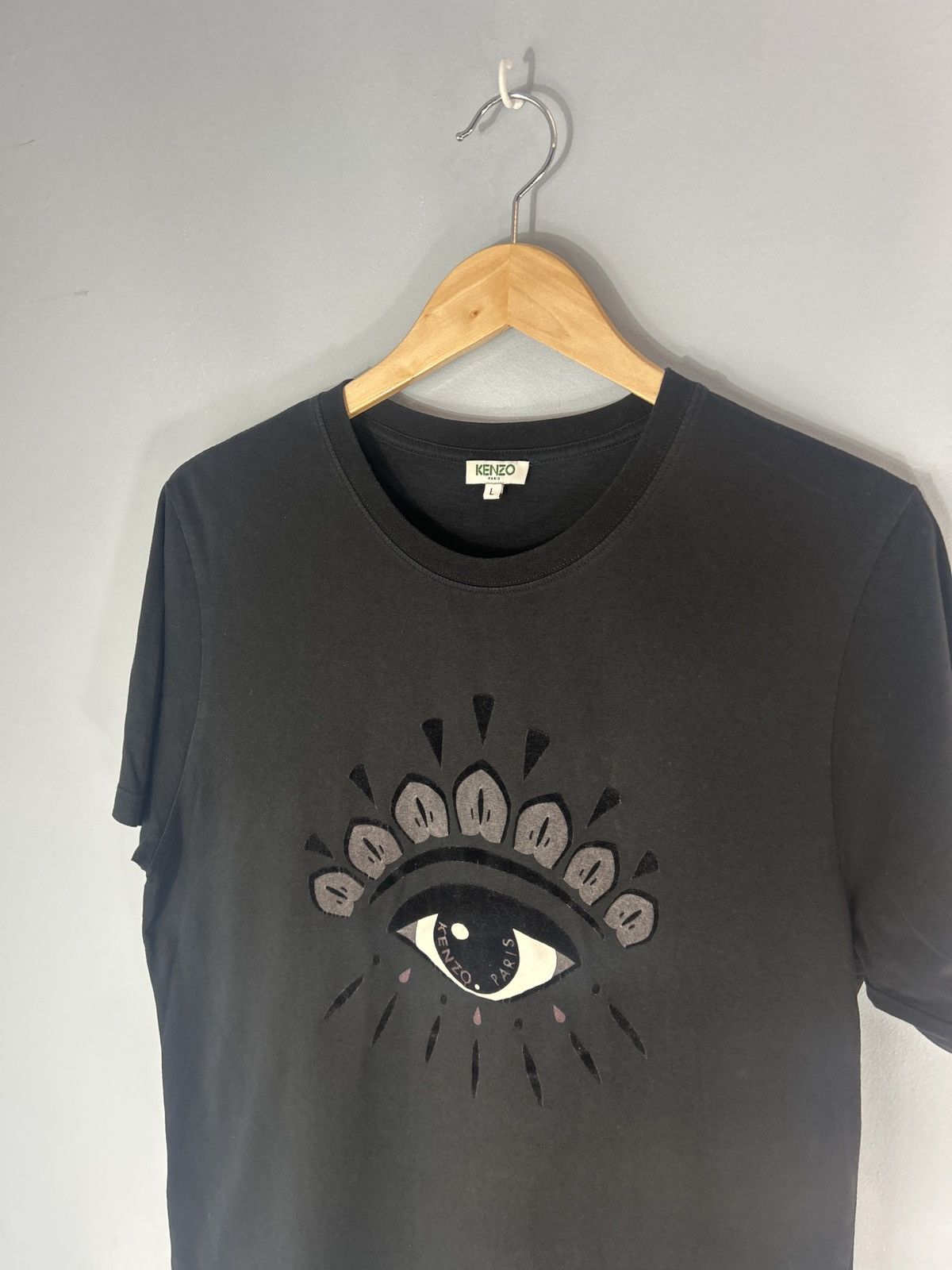Kenzo Kenzo Paris Eye Black Tee Size US L / EU 52-54 / 3 - 2 Thumbnail