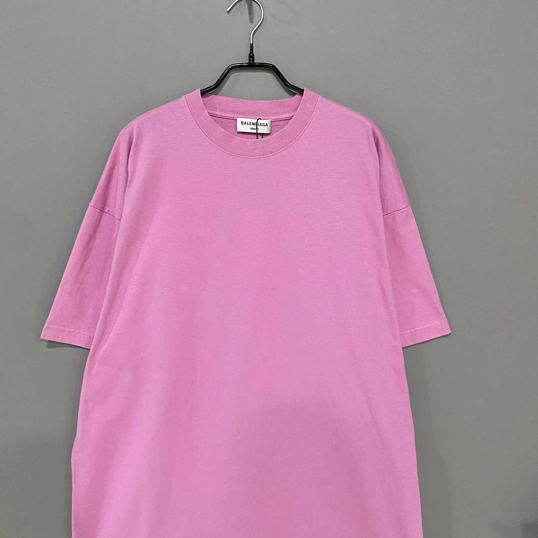 Balenciaga Balenciaga pink embroidered logo short-sleeve tee Size US M / EU 48-50 / 2 - 2 Thumbnail