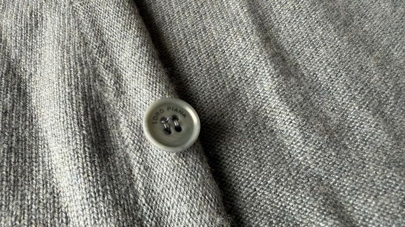Loro Piana LORO PIANA Blue and gray goat cashmere sweater Size US L / EU 52-54 / 3 - 5 Thumbnail