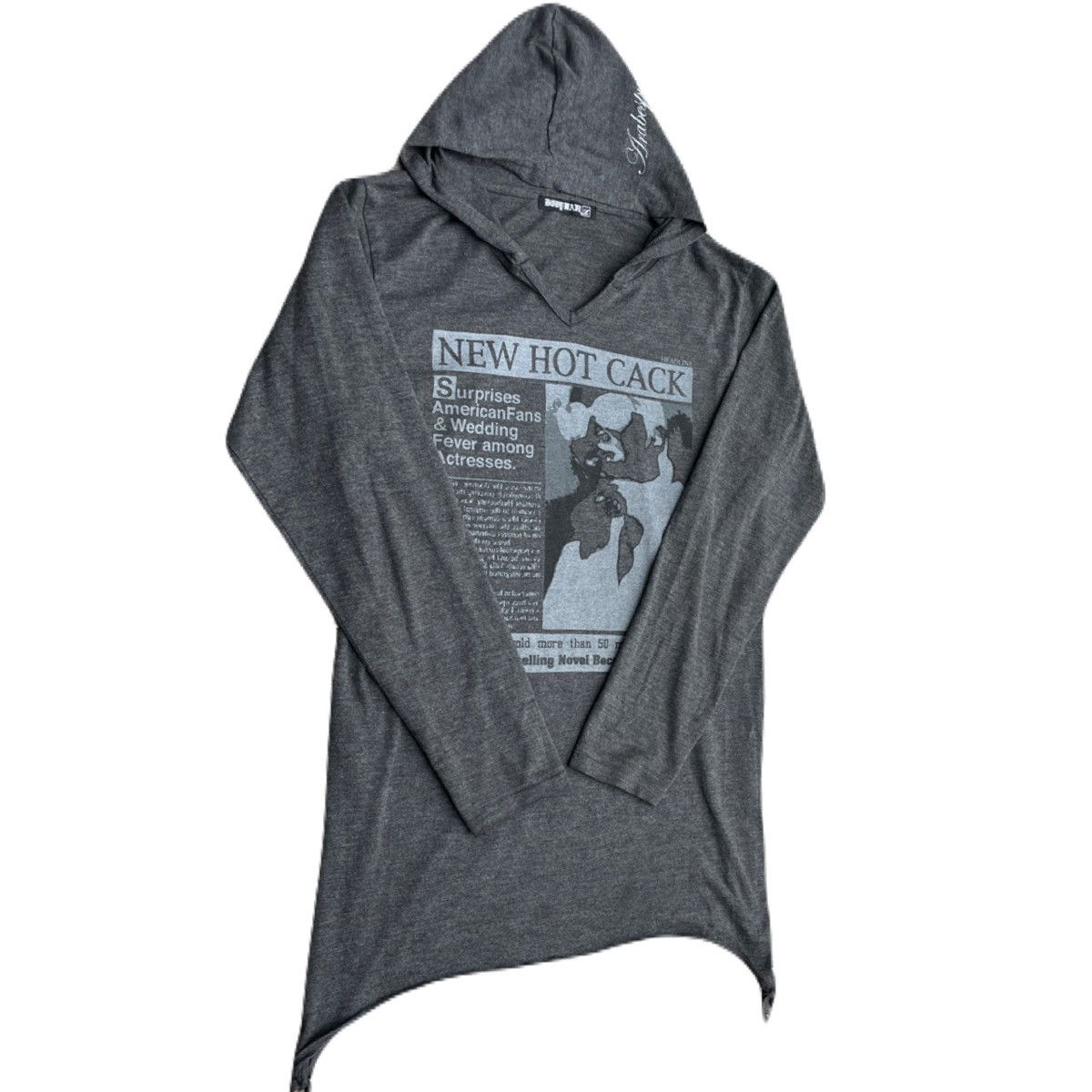 If Six Was Nine 2000s Japanese archive Vkei Poem Hooded Long Sleeve Tee Size US S / EU 44-46 / 1 - 3 Thumbnail