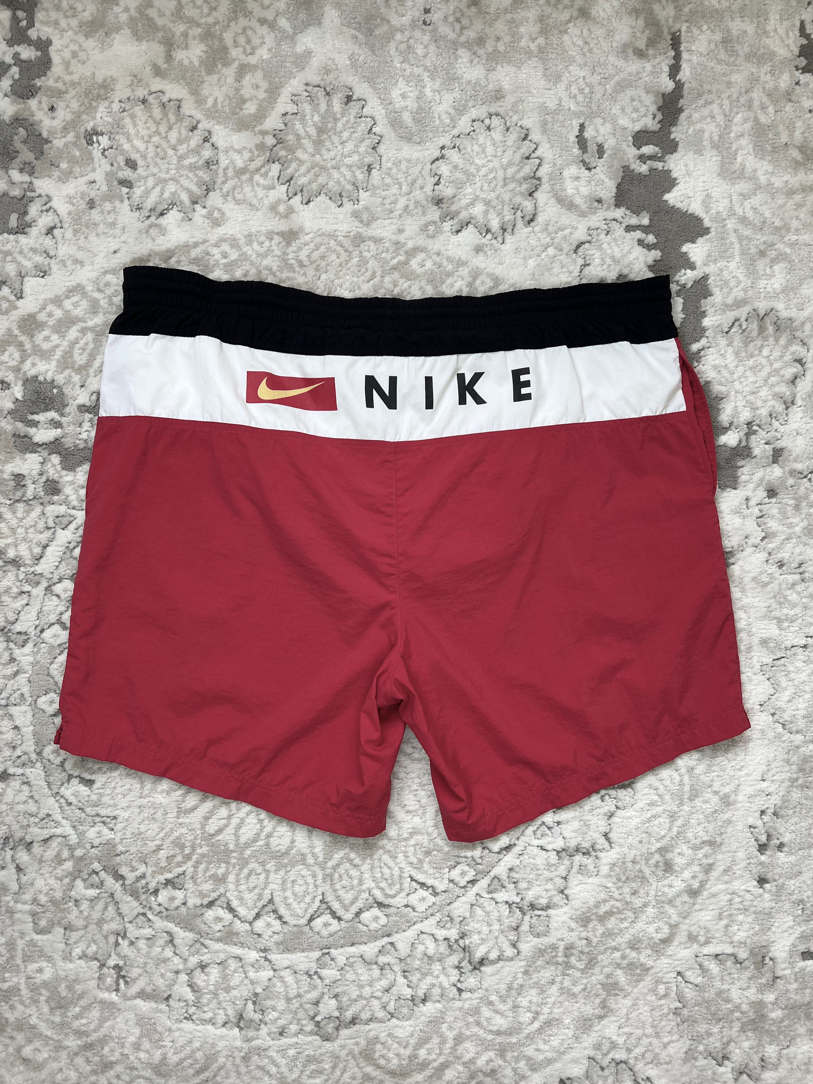 Nike × Vintage Vintage 90s Nike Swim Shorts with Embroidered Swoosh Size US 40 / EU 56 - 7 Thumbnail