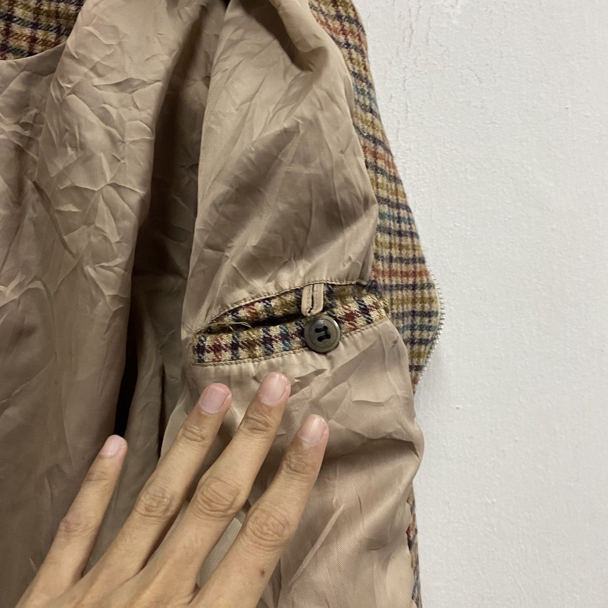 Pierre Cardin Pierre Cardin houndstooth bomber jacket in wool tweed Size US S / EU 44-46 / 1 - 12 Thumbnail