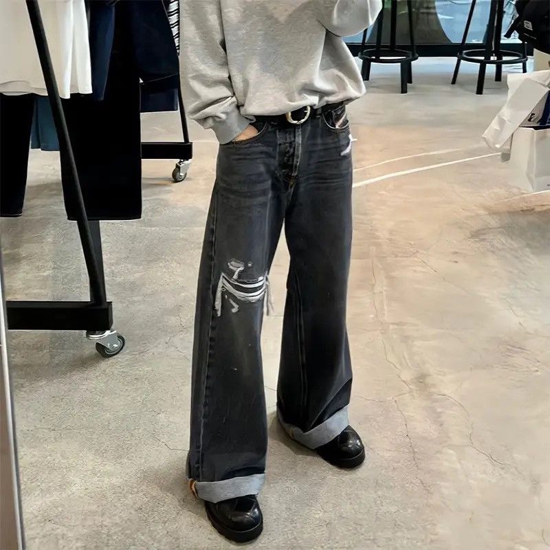 Vintage Ripped Baggy jeans Size US 31 - 2 Thumbnail