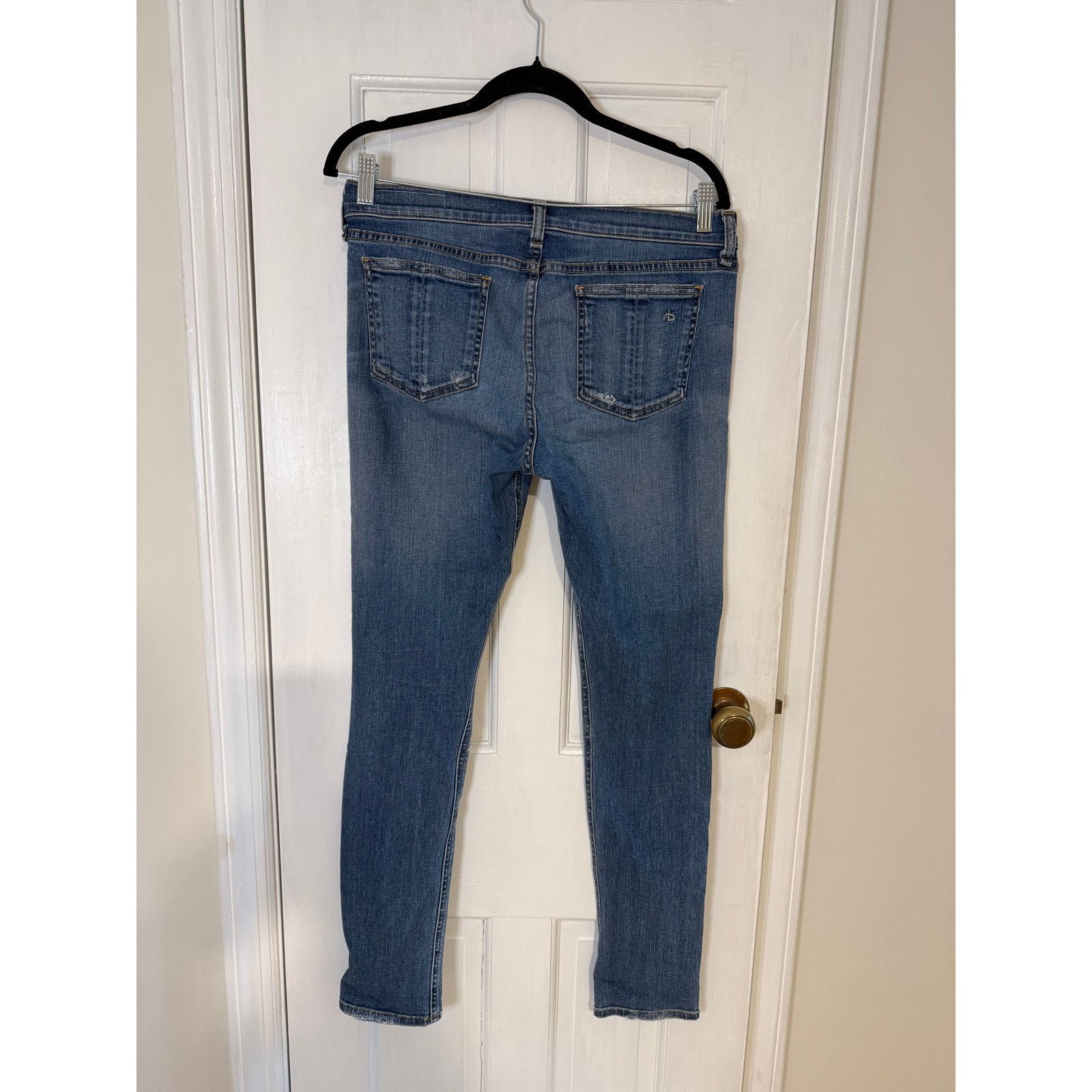 Rag & Bone Rag and Bone Skinny Distressed Blue Jeans Size 30 Size 30" / US 8 / IT 44 - 2 Thumbnail
