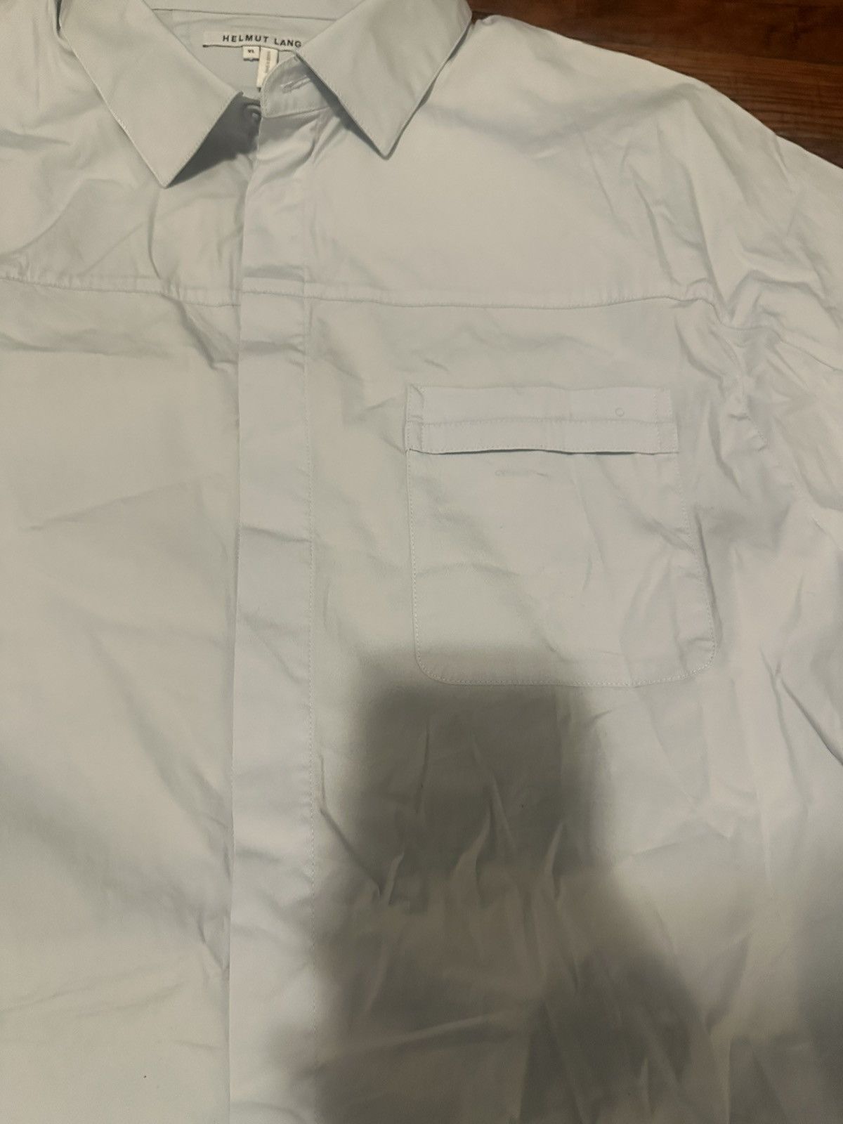 Helmut Lang Helmut Lang Chest Pocket Short Sleeve Button Up Size US XL / EU 56 / 4 - 4 Thumbnail