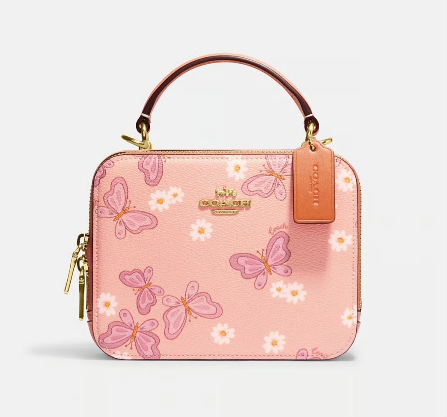 Coach Box Crossbody With Lovely Butterfly Print CH213 Size ONE SIZE - 7 Thumbnail