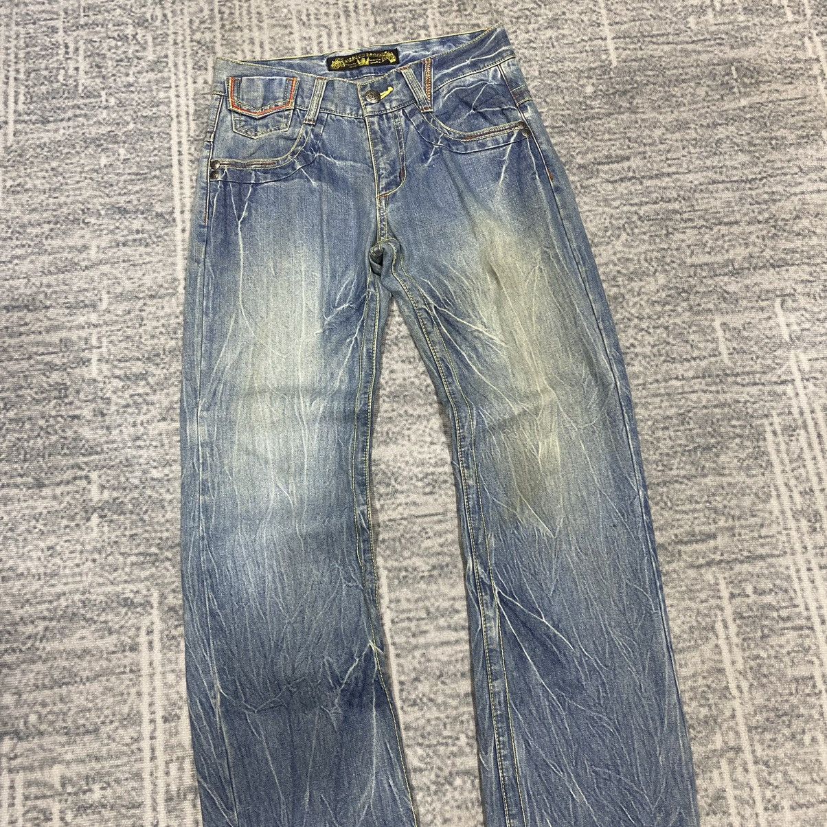 Beauty Beast × If Six Was Nine × Japanese Brand Sick☠️ Diamond Honey Acid Washed Jeans Punk 90s Size US 30 / EU 46 - 4 Thumbnail
