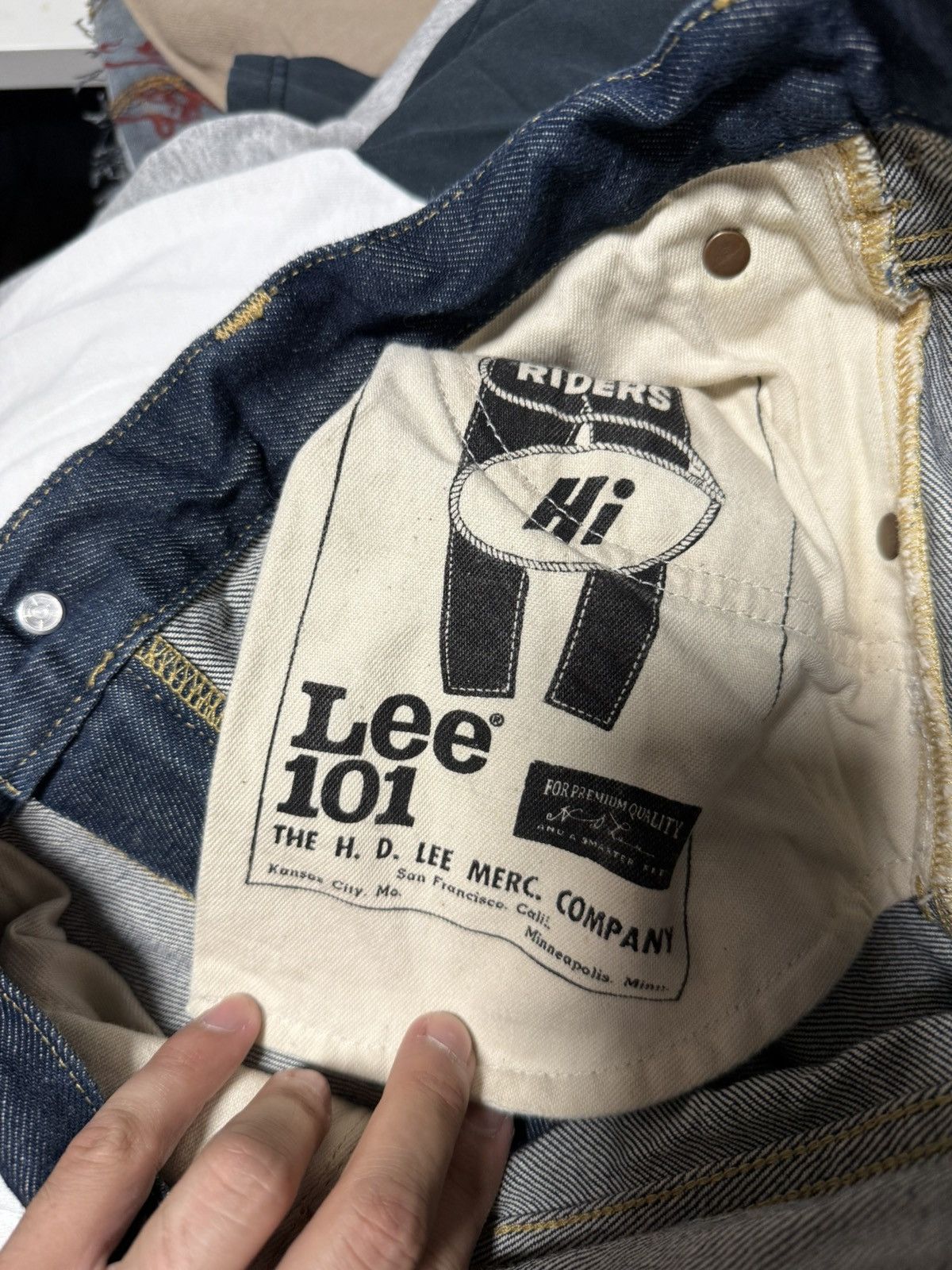 Lee Lee 101 Selvedge Denim Riders Jeans Size US 31 - 8 Thumbnail