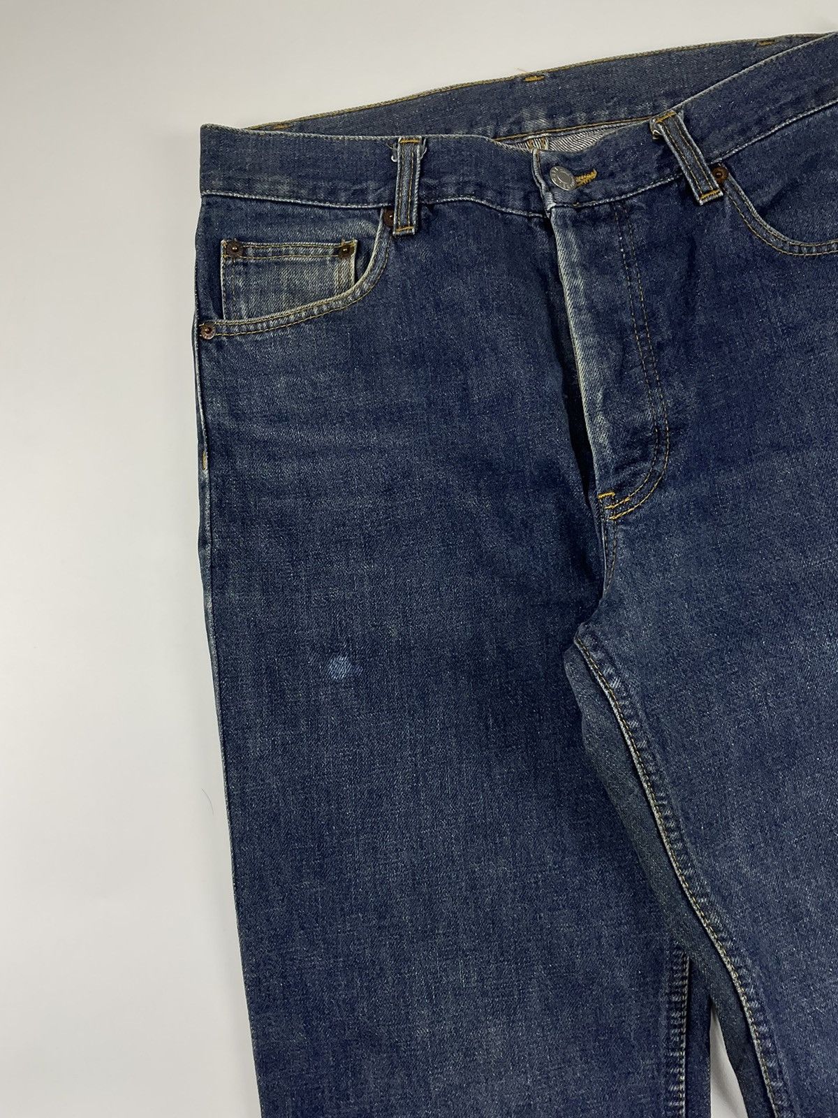 Helmut Lang Helmut Lang 1997 Denim Cargo Pants Size US 31 - 3 Thumbnail