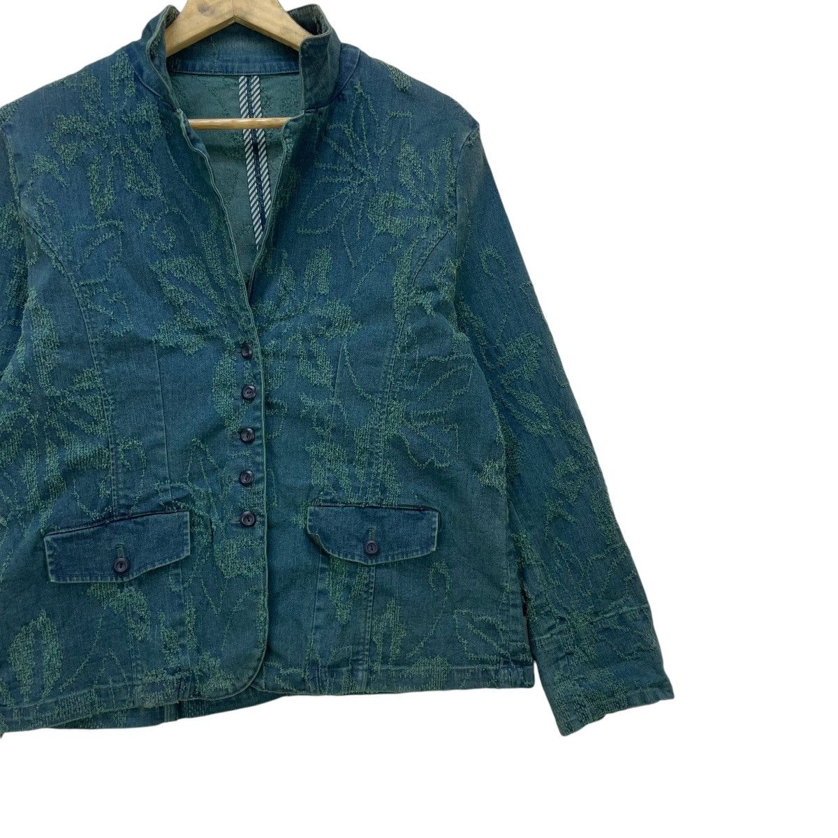Issey Miyake Claudian Bertolotti Embroidery Jacket Size M / US 6-8 / IT 42-44 - 6 Thumbnail