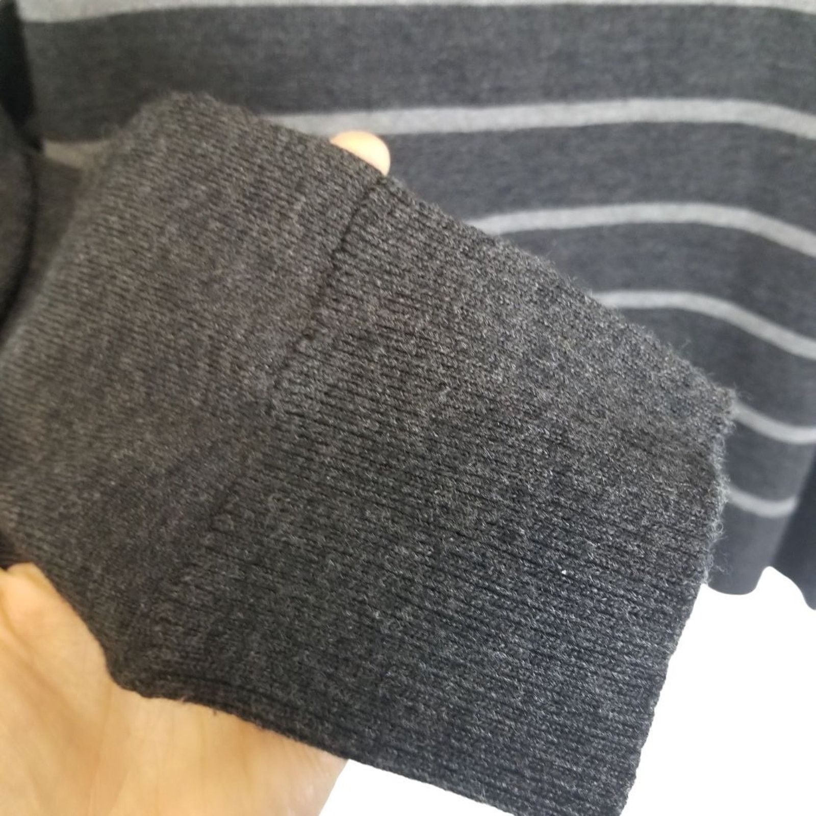 Eileen Fisher Eileen Fisher Merino Wool Sweater Striped Sz M Dark Academia Size M / US 6-8 / IT 42-44 - 4 Thumbnail
