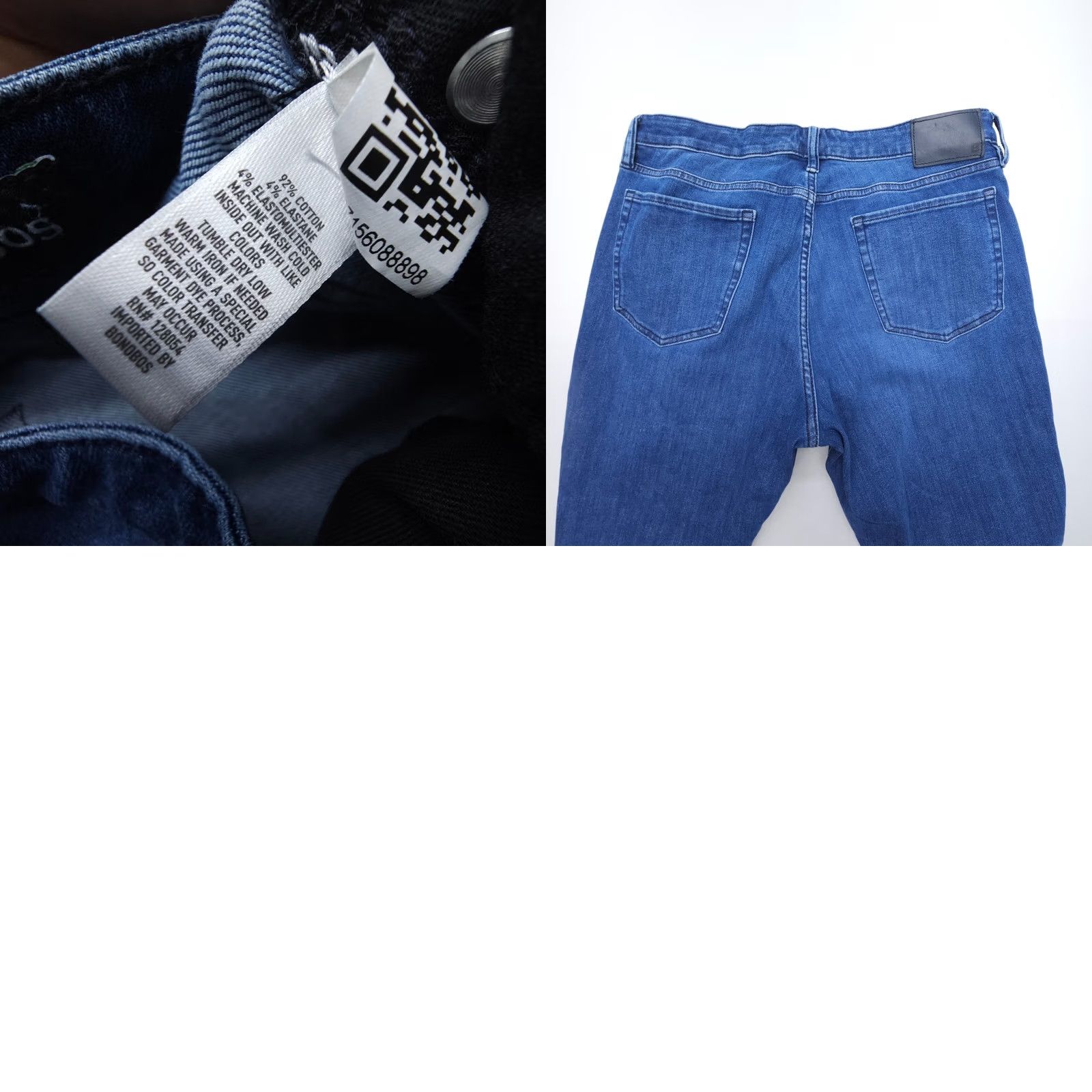 Bonobos Bonobos Jeans Slim Denim Dark Wash 5-Pocket 35x30 Mens Blue Size US 35 - 8 Thumbnail