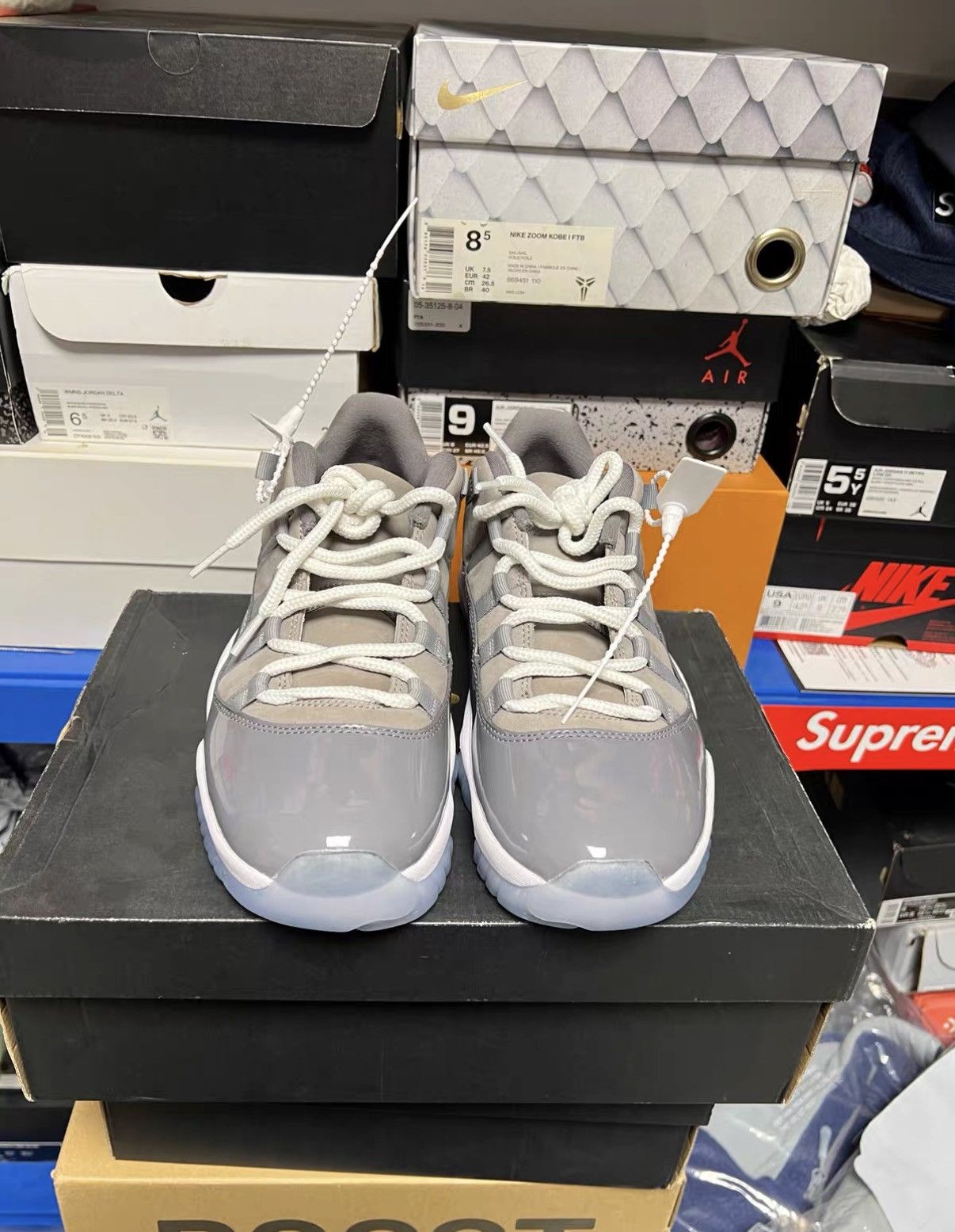 Jordan Brand Air Jordan 11 Low Cool Grey J42 Size US 10 / EU 43 - 2 Thumbnail