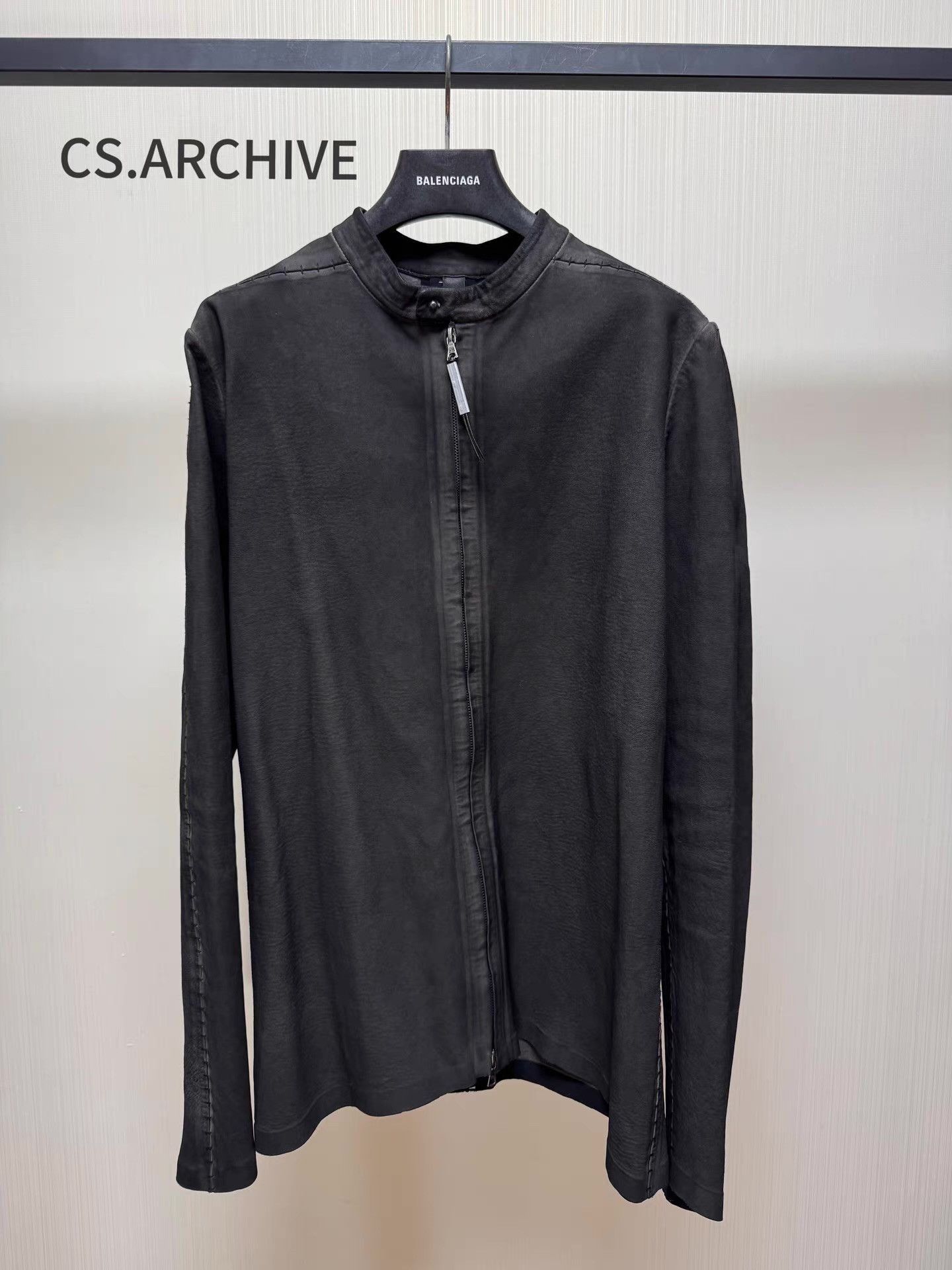 Isaac Sellam Experience Black Zip-Front Long Sleeve Light Jacket Size US L / EU 52-54 / 3 - 1 Thumbnail