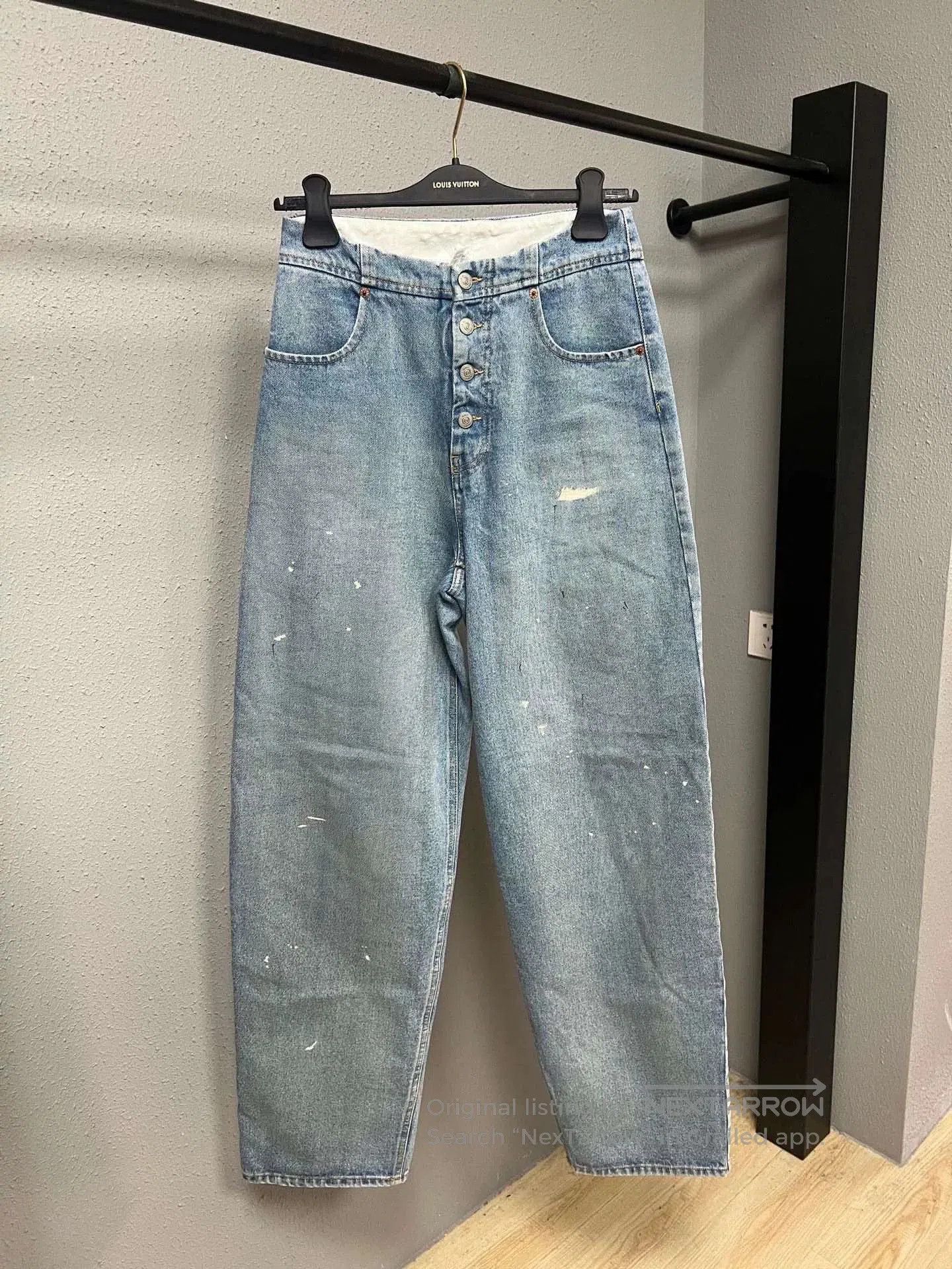 Maison Margiela distressed blue denim jeans by maison margiela. Size US 28 / EU 44 - 1 Thumbnail