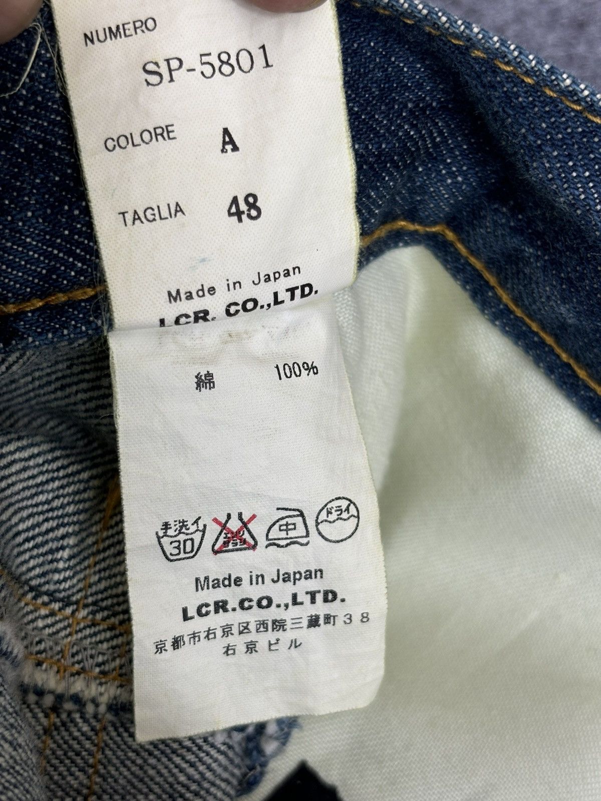 Japanese Brand 💥Designer💥Vintage Rodano Studded Distressed Denim F549 Size US 34 / EU 50 - 18 Thumbnail