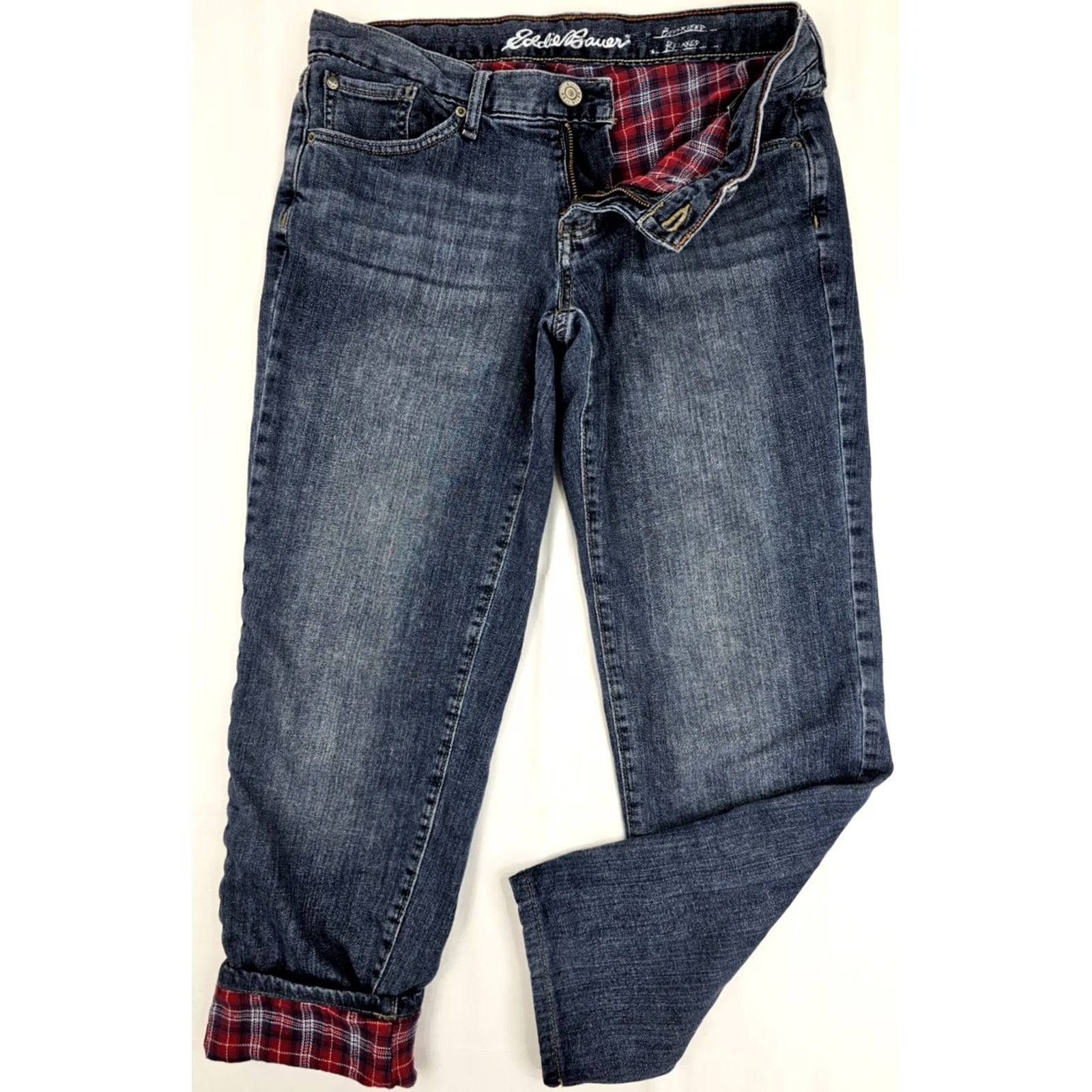 Eddie Bauer Eddie Bauer Relaxed Fit Boyfriend Jeans Shirt? Size 27" / US 4 / IT 40 - 2 Thumbnail