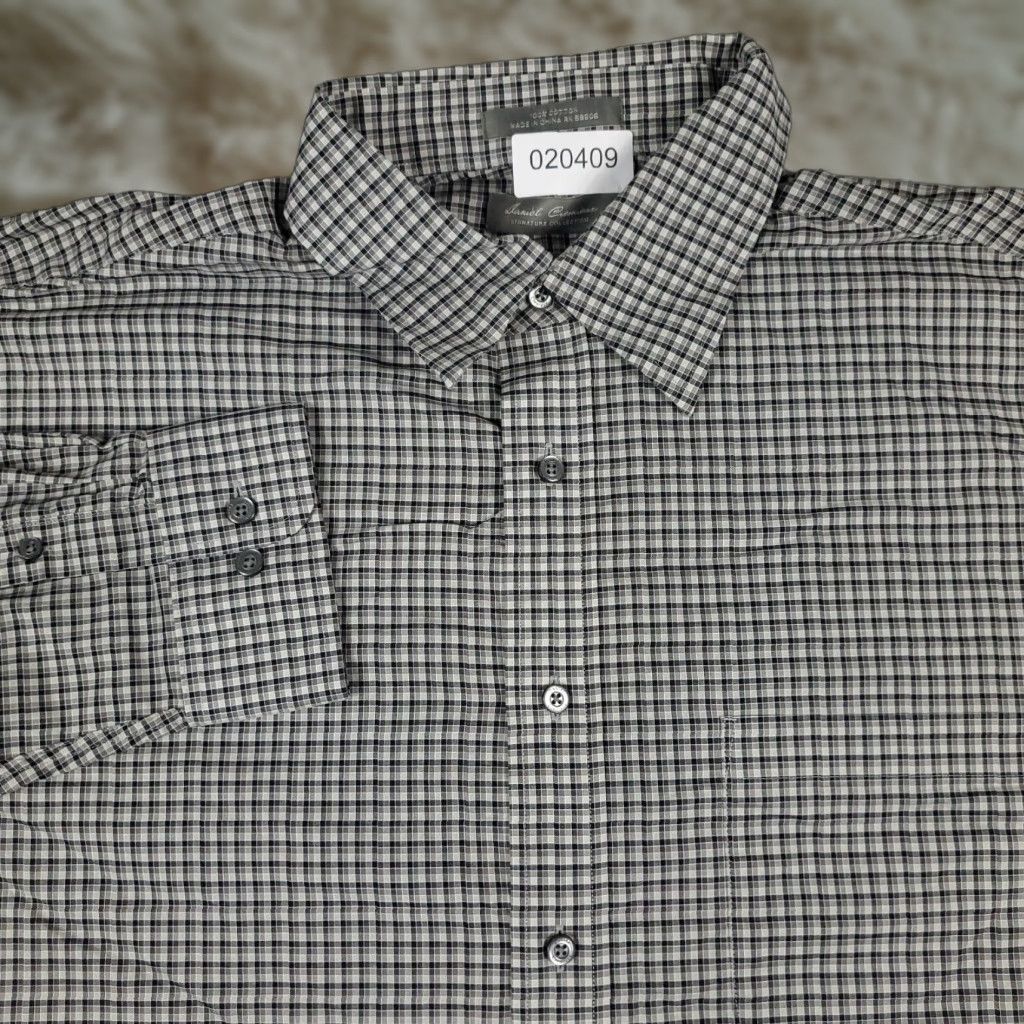 Cremieux Daniel Cremieux Gray Plaid Button-Up Shirt Mens XL Long Sleeve Casual Preppy Size US XL / EU 56 / 4 - 1 Thumbnail