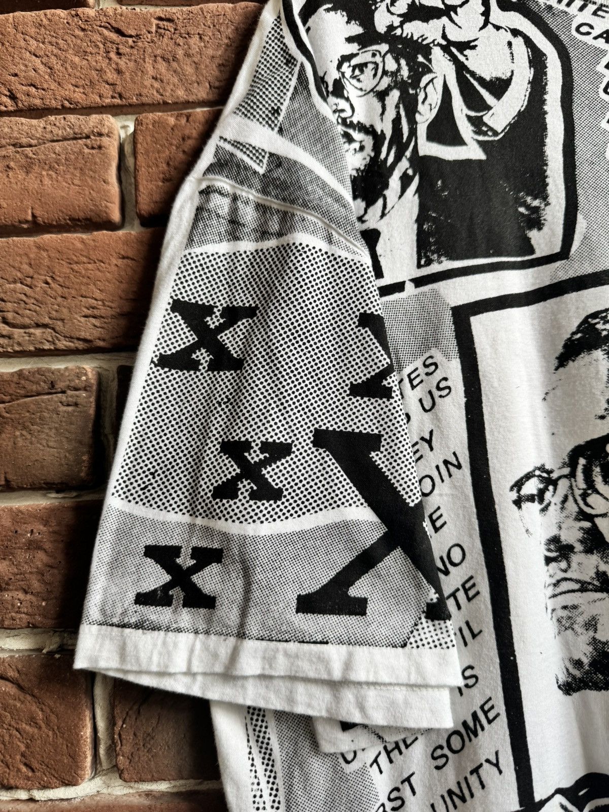 Vintage Rare Vintage 90s Malcolm X Newspaper All Over Print Tee XL Size US XL / EU 56 / 4 - 3 Thumbnail
