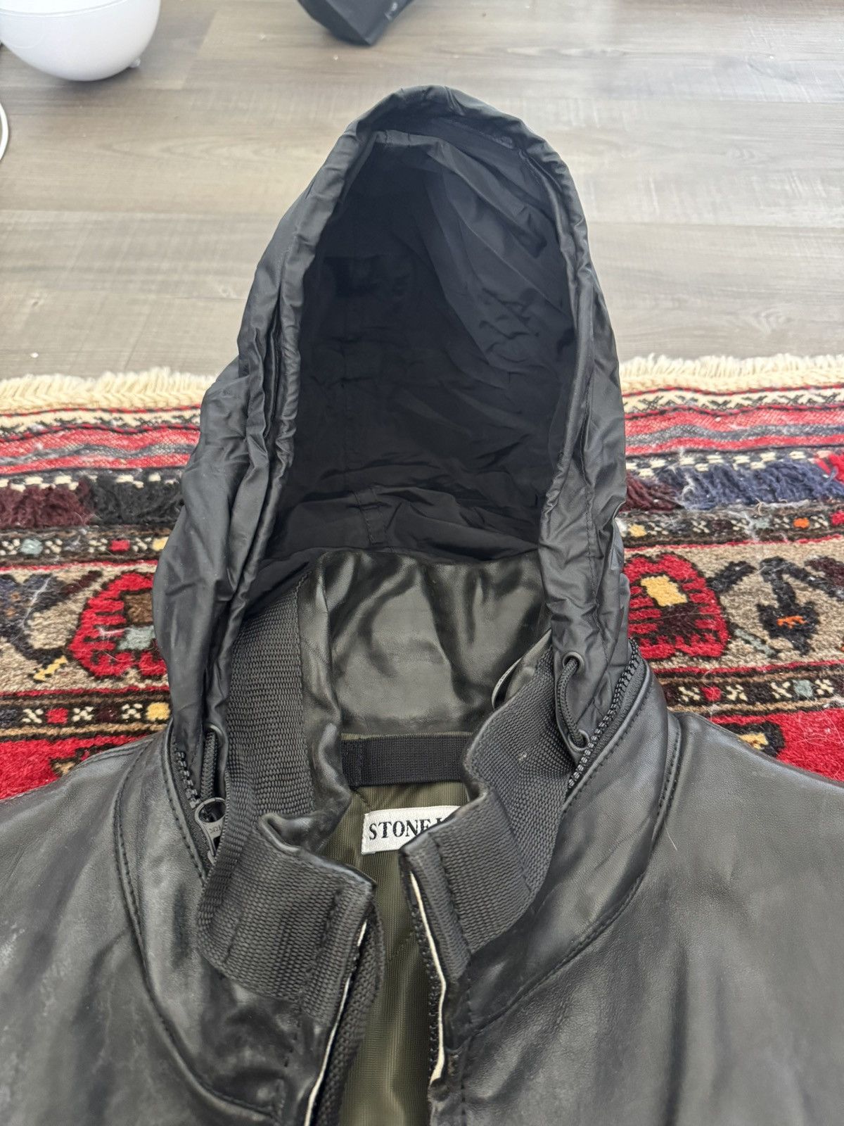 Stone Island Vintage Stone Island Leather Jacket Size US M / EU 48-50 / 2 - 7 Thumbnail